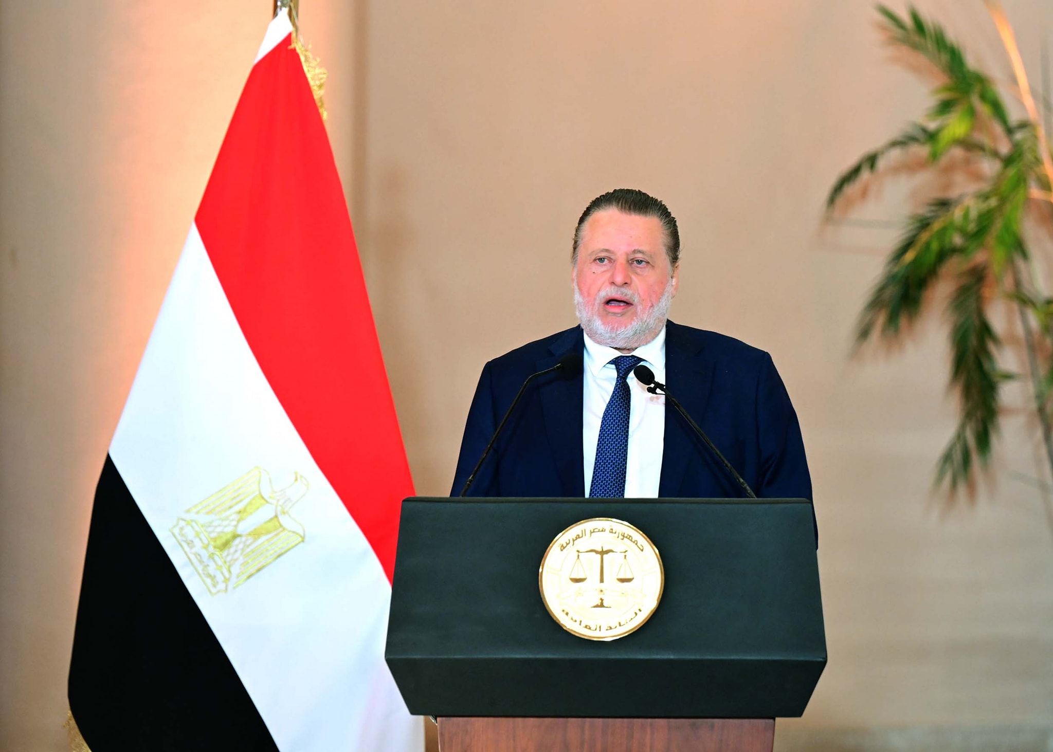 حفل تسليم النيابة العامة مضبوطات ذهبية للبنك المركزي المصري