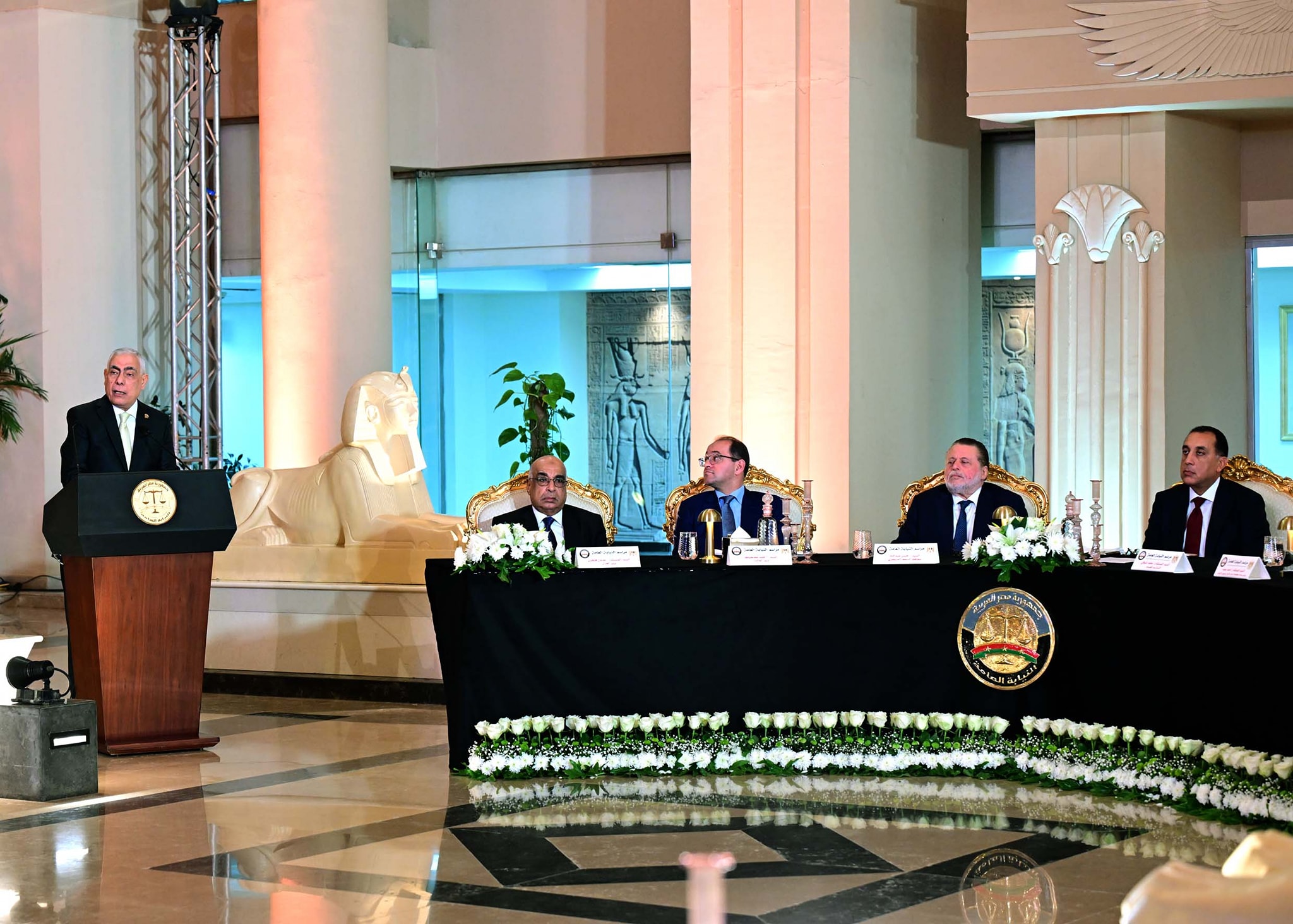 حفل تسليم النيابة العامة مضبوطات ذهبية للبنك المركزي المصري