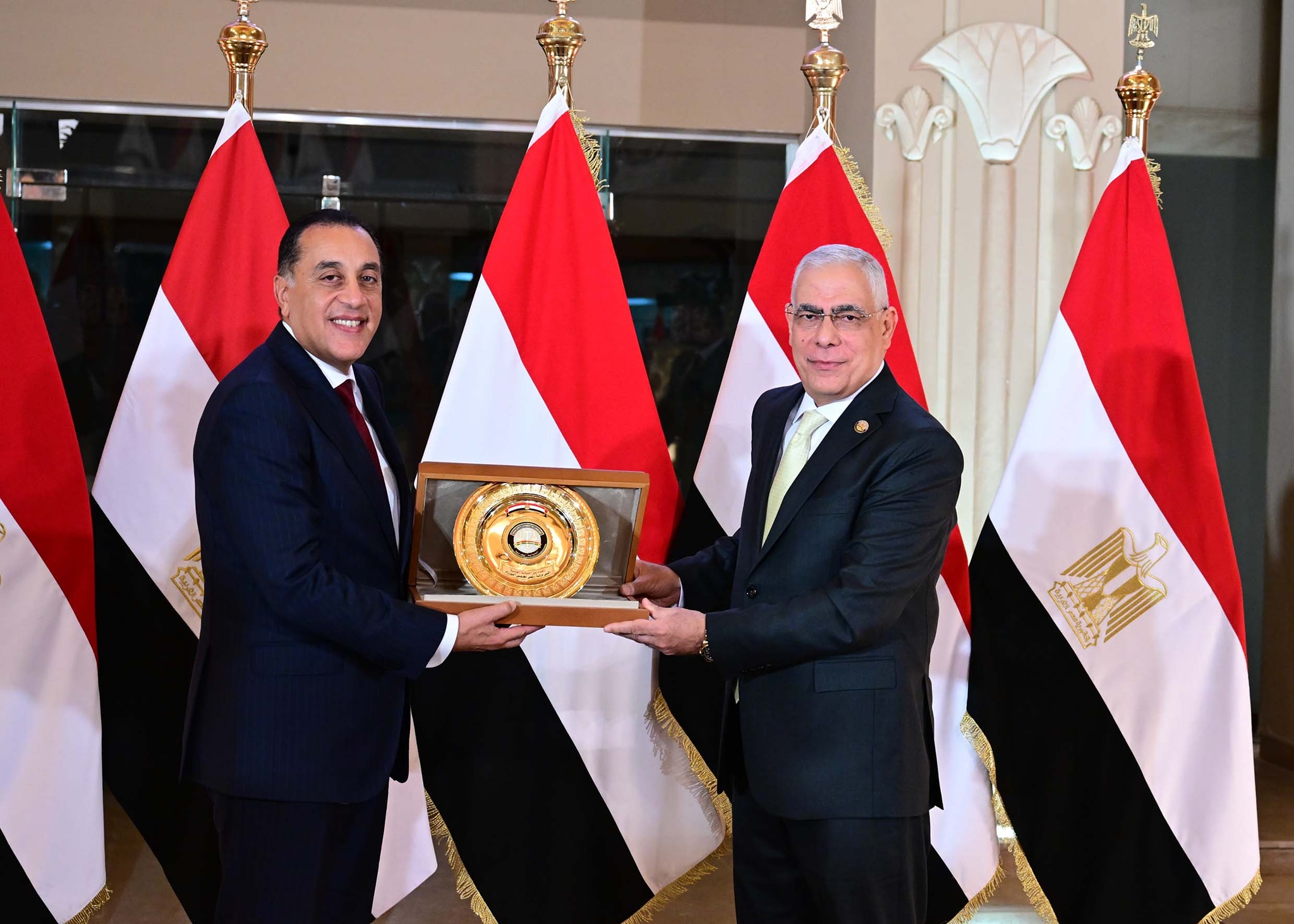 حفل تسليم النيابة العامة مضبوطات ذهبية للبنك المركزي المصري