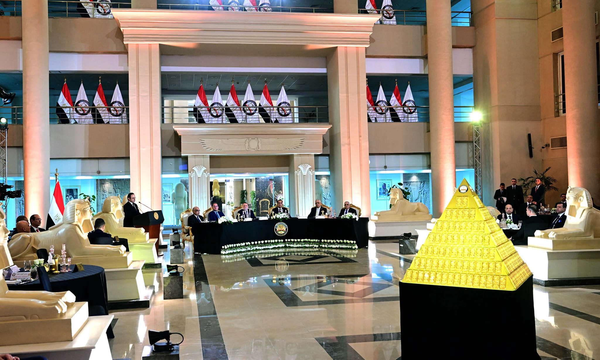 حفل تسليم النيابة العامة مضبوطات ذهبية للبنك المركزي المصري