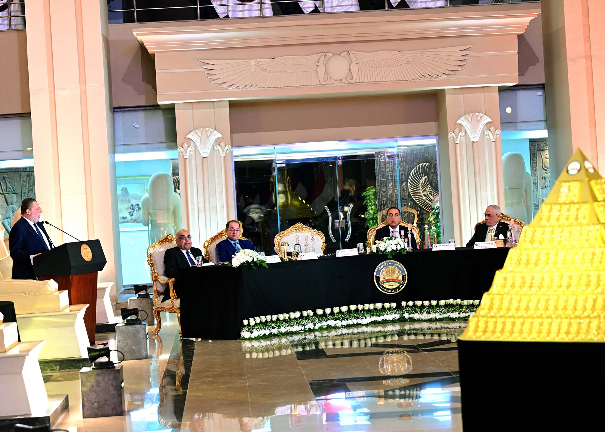 حفل تسليم النيابة العامة مضبوطات ذهبية للبنك المركزي المصري