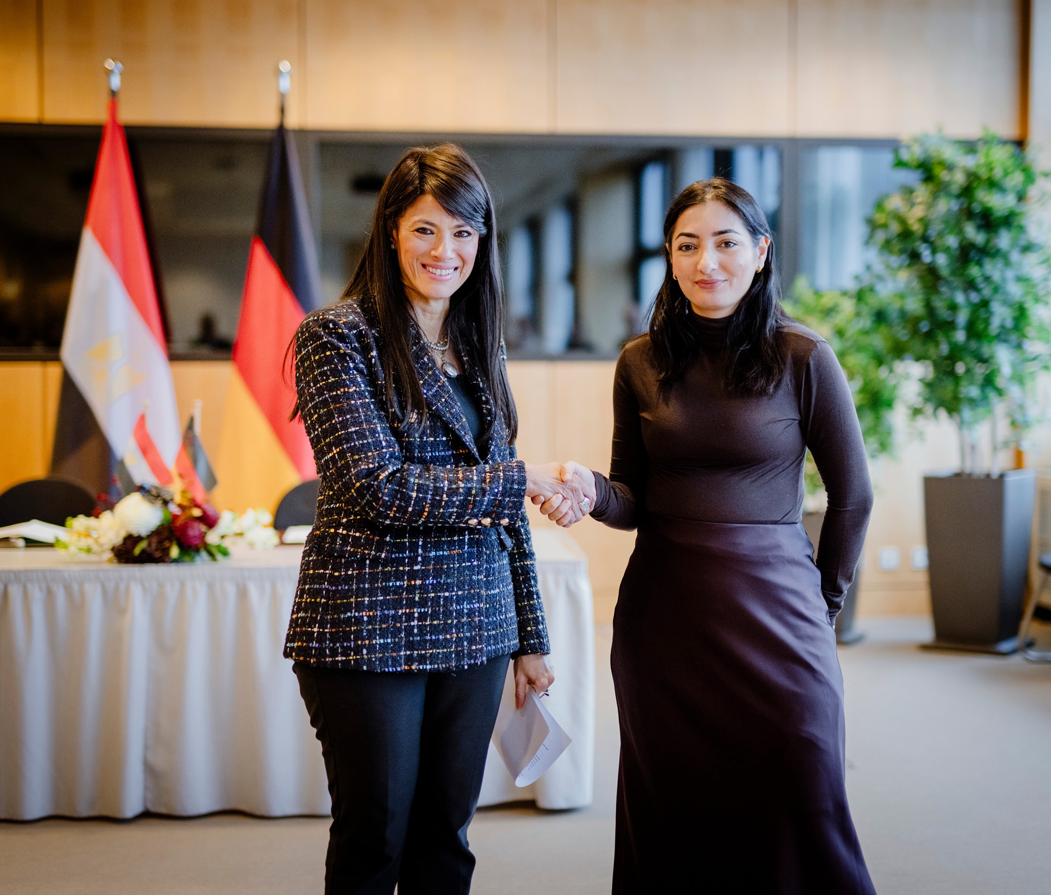 وزيرة التخطيط ونظيرتها الألمانية