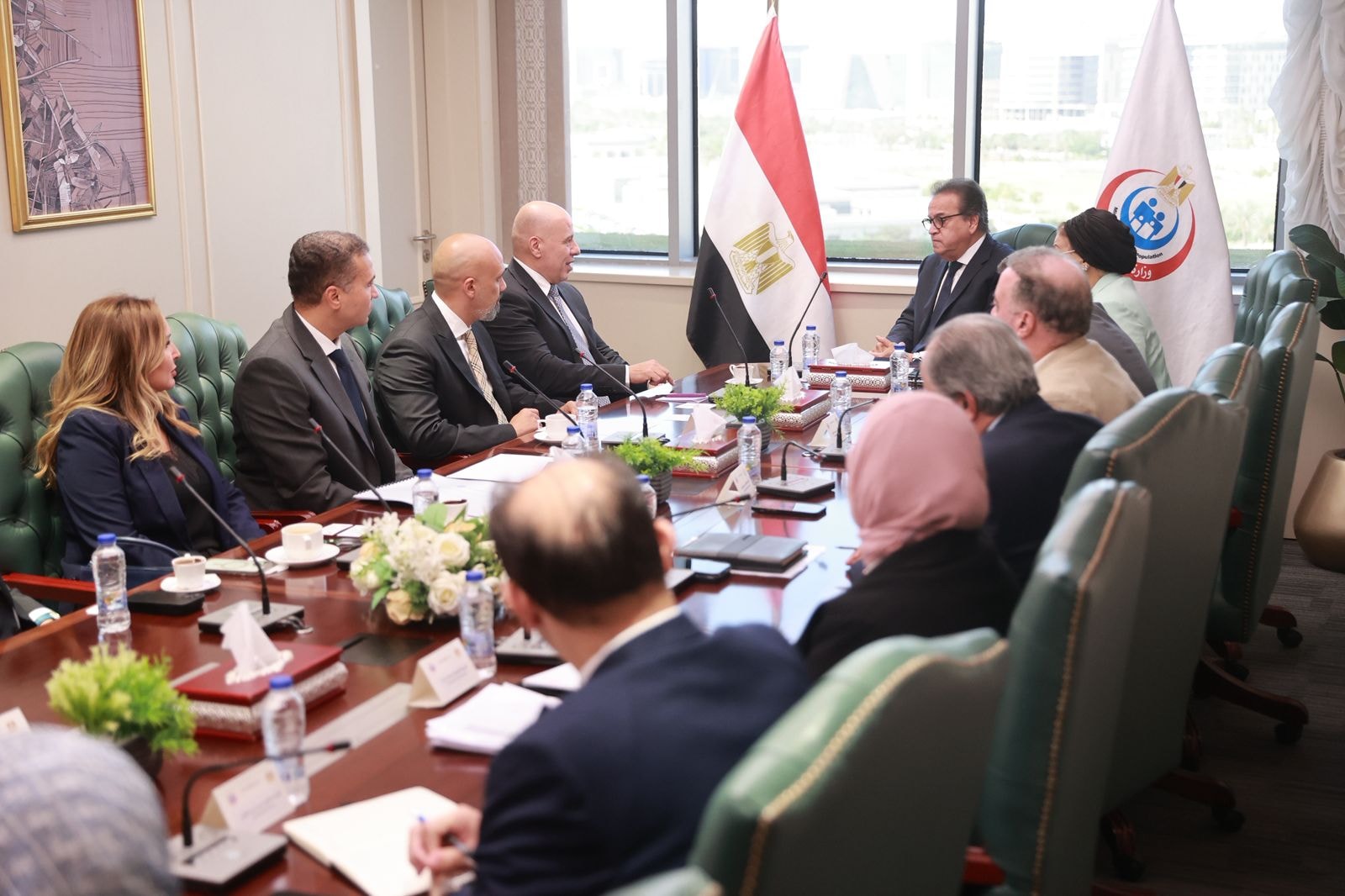 وزير الصحة يلتقي وفد شركة جنرال إلكتريك