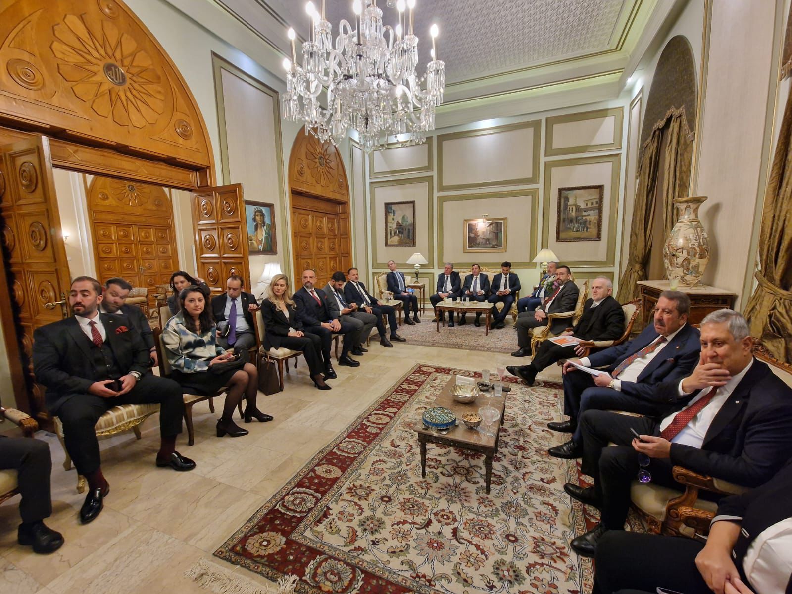 وزير الصحة والسكان يلتقي وفد اتحاد الغرف التركية