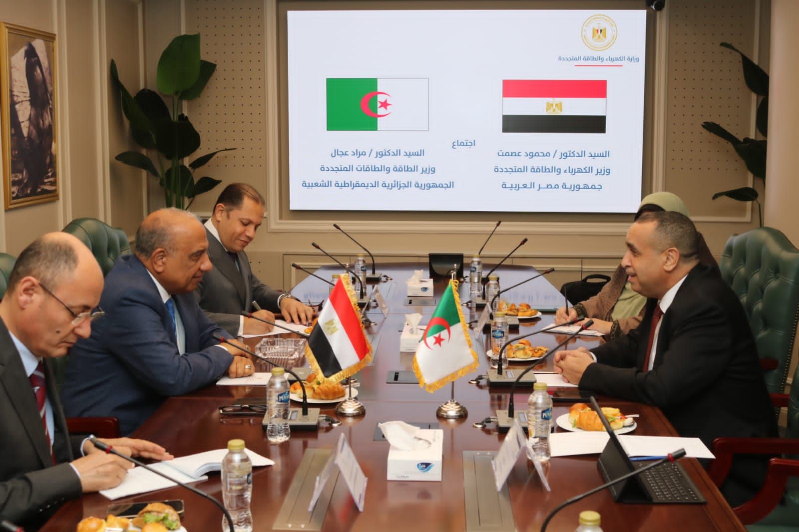 وزير الكهرباء مع وزير الطاقة بجمهورية الجزائر