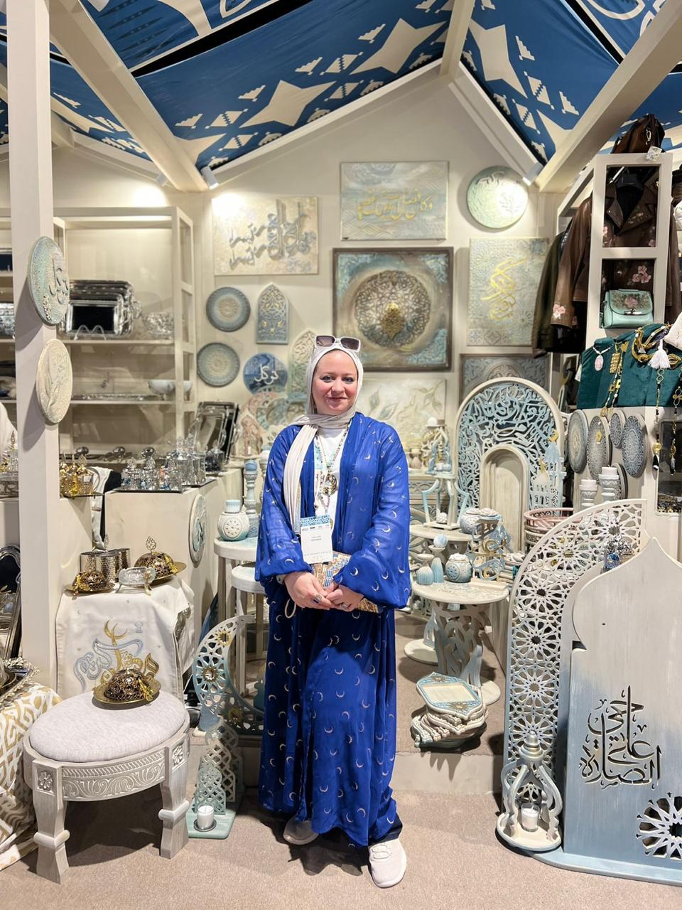 شباب جهاز تنمية المشروعات في معرض بنان السعودي