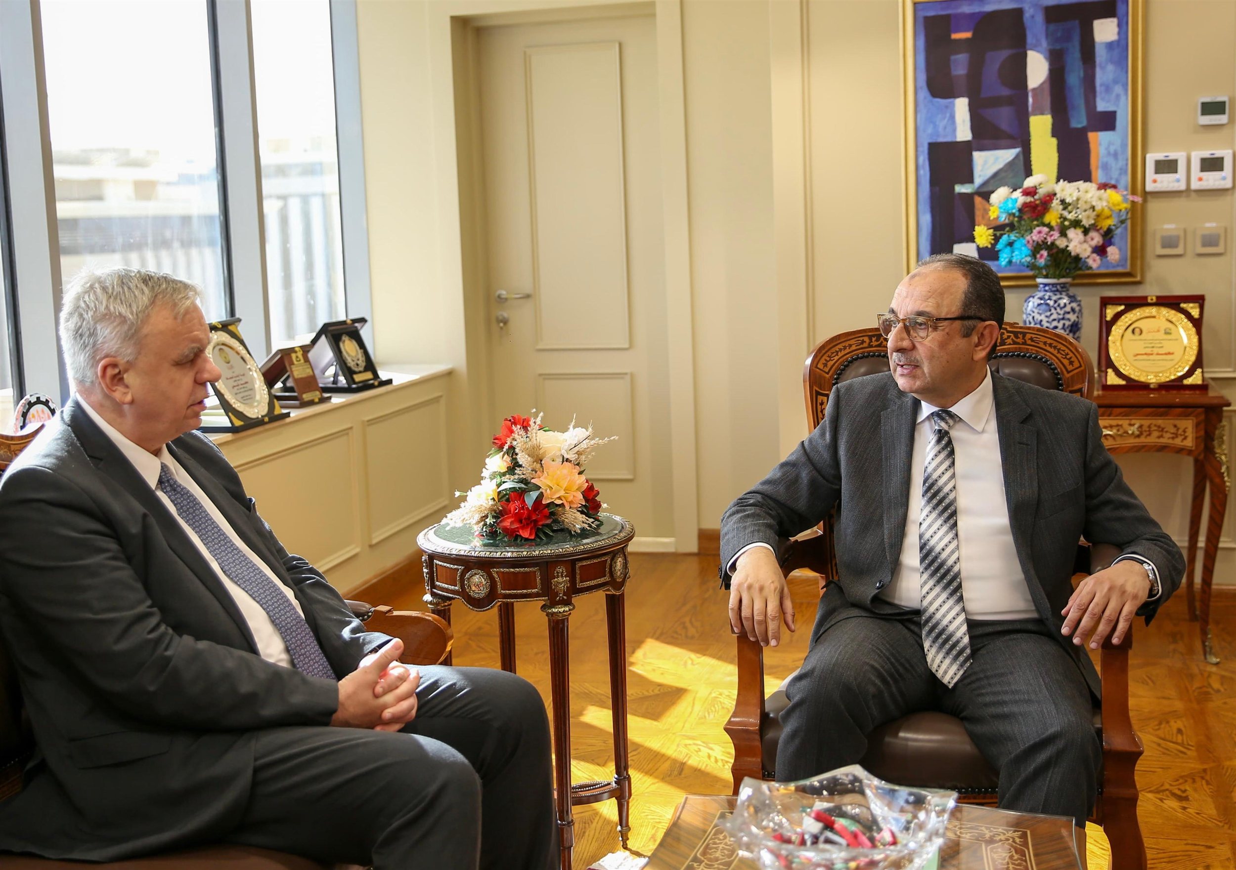 وزير قطاع الأعمال العام يستقبل سفير ألمانيا