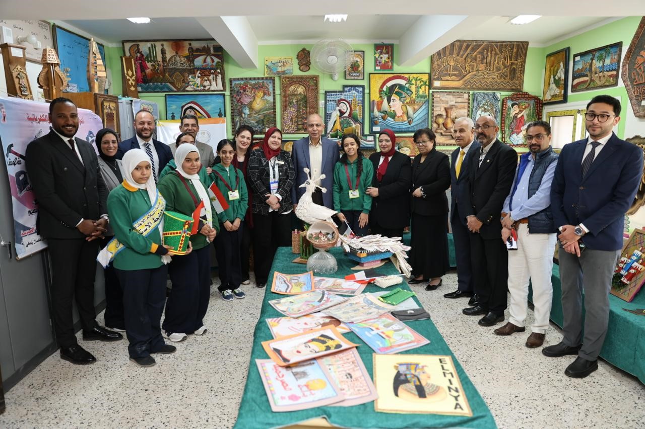 البنك الأهلي يفتتح مدرسة السلام الإعدادية بمحافظة المنيا