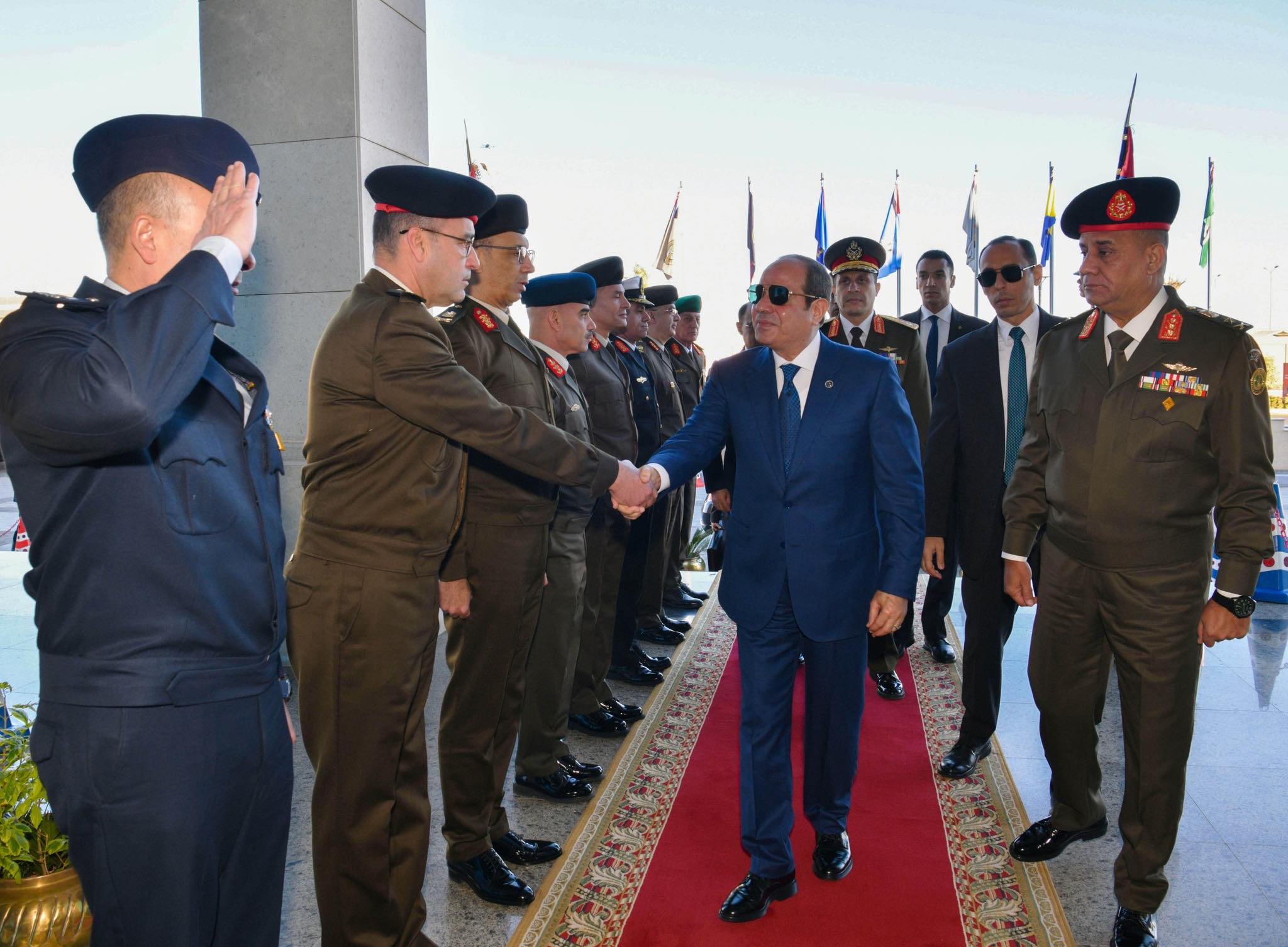 السيسي يشهد اختبارات كشف الهيئة للطلبة المتقدمين للأكاديمية العسكرية