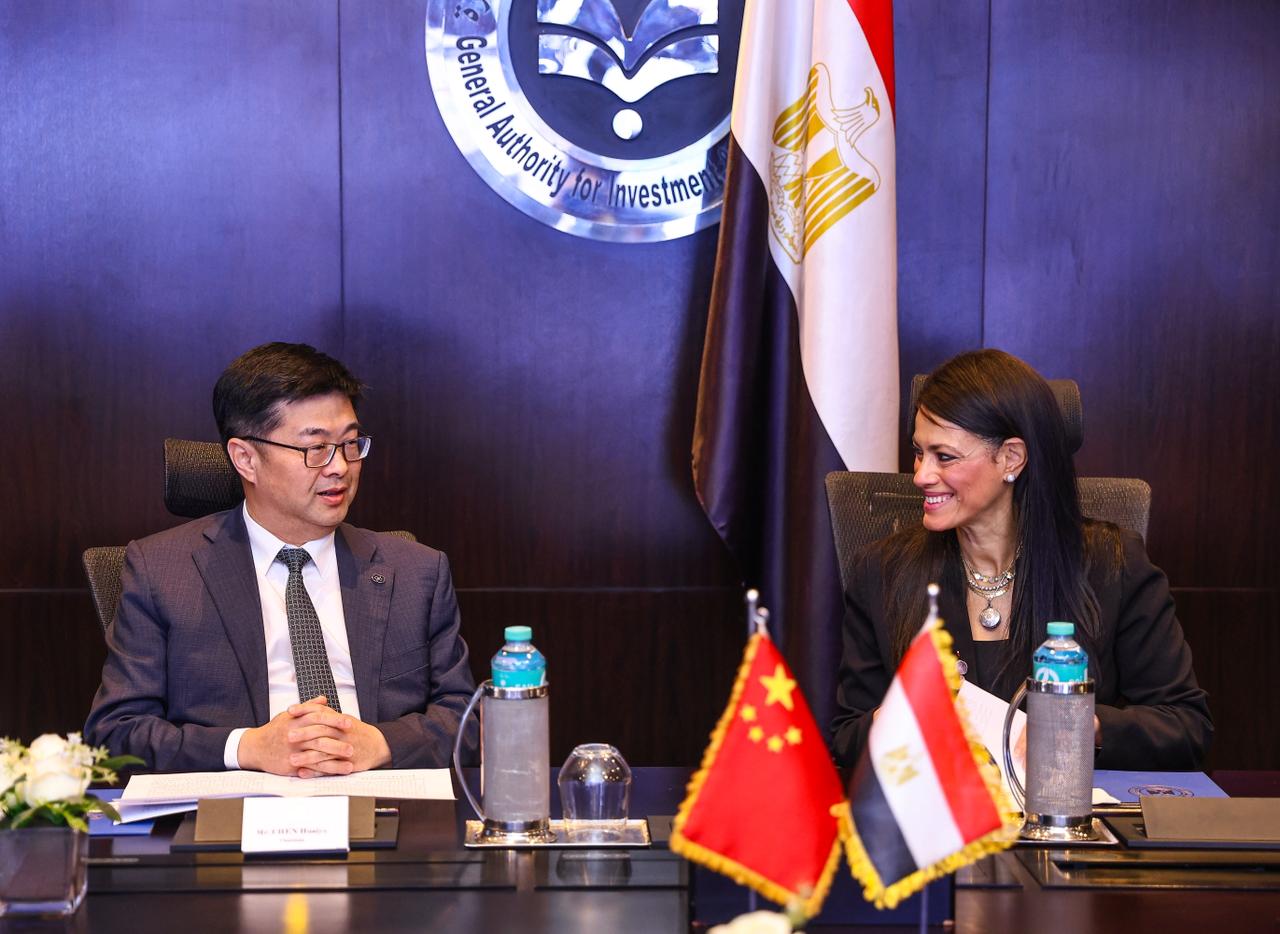 وزيرة التخطيط تستقبل رئيس بنك التصدير والاستيراد الصيني