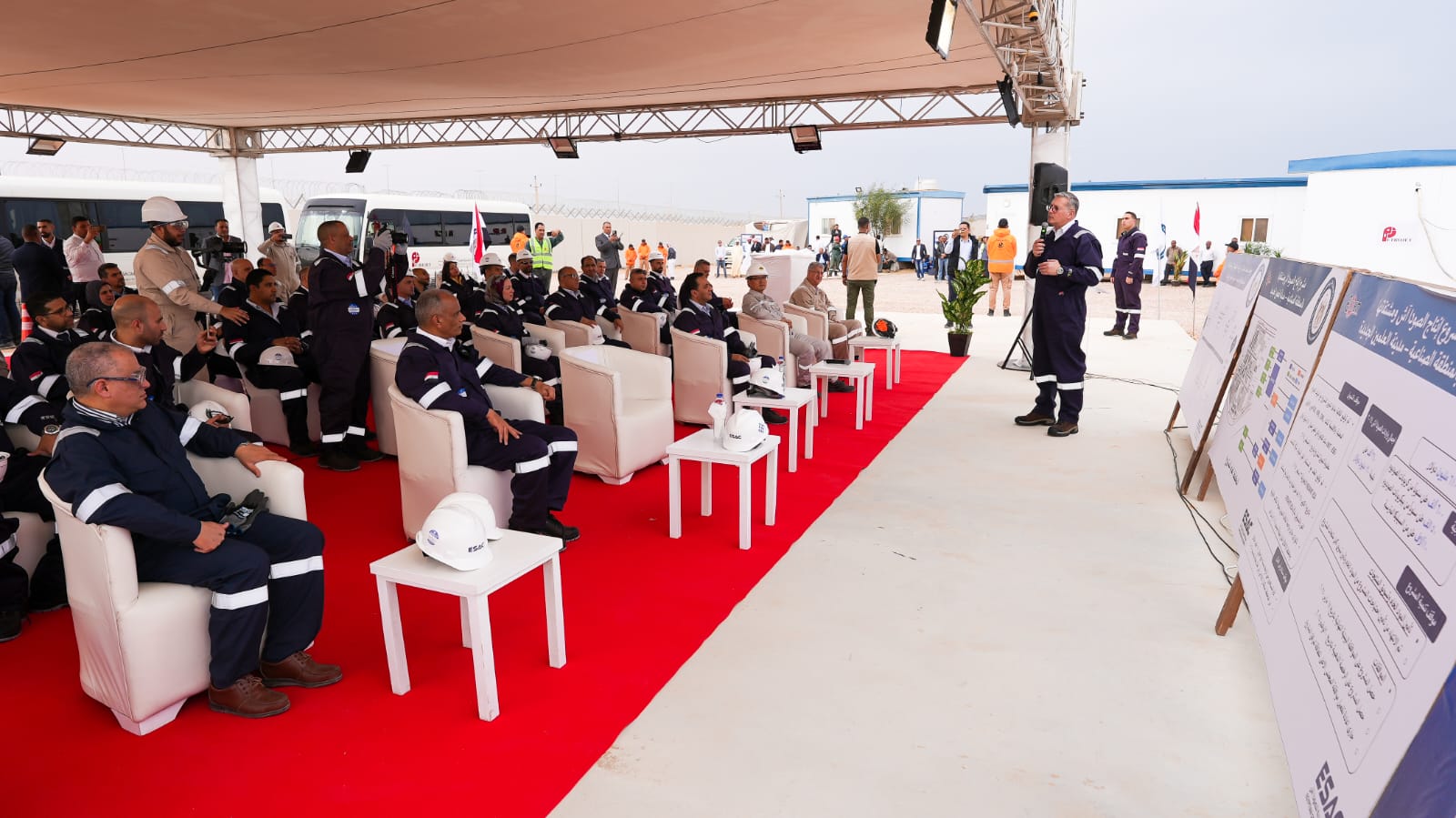 وزير البترول يشهد الأعمال المبكرة لبدء تنفيذ مشروع الصودا آش