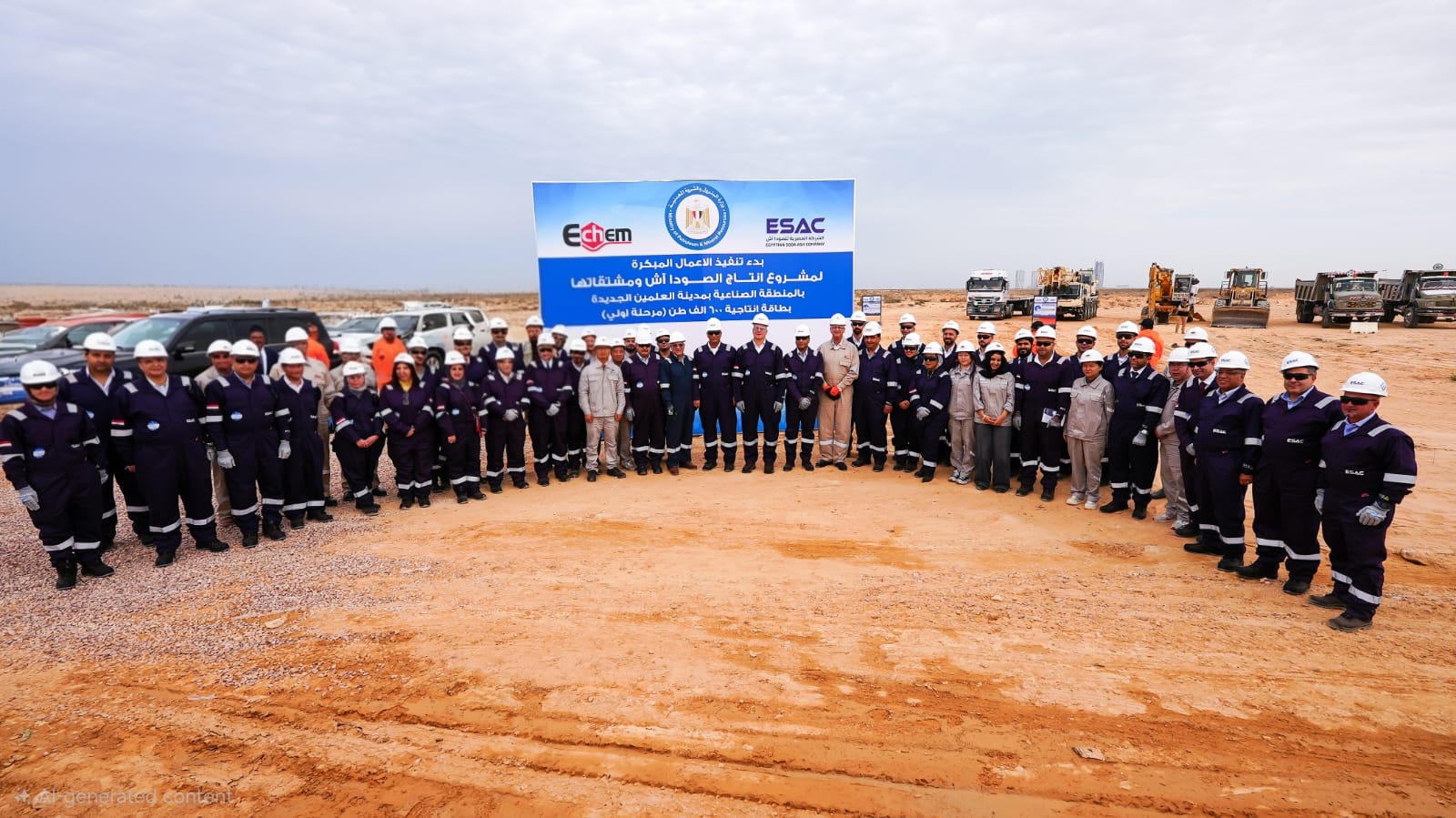 وزير البترول يشهد الأعمال المبكرة لبدء تنفيذ مشروع الصودا آش