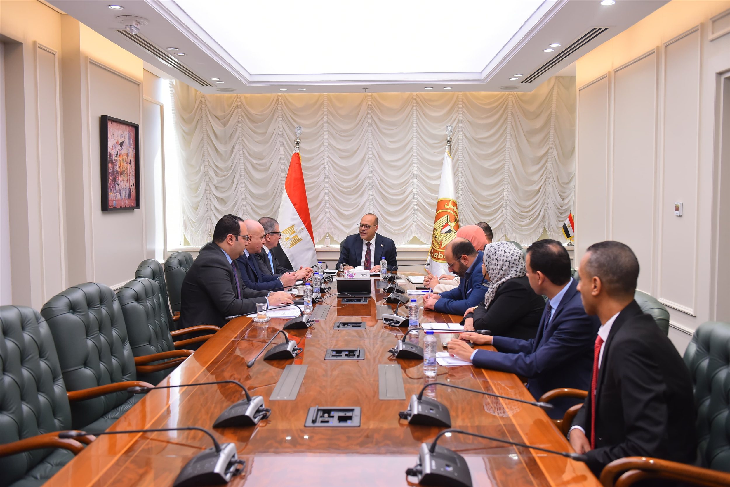 تعاون بين وزارة العمل والهيئة القومية للتأمين الاجتماعي