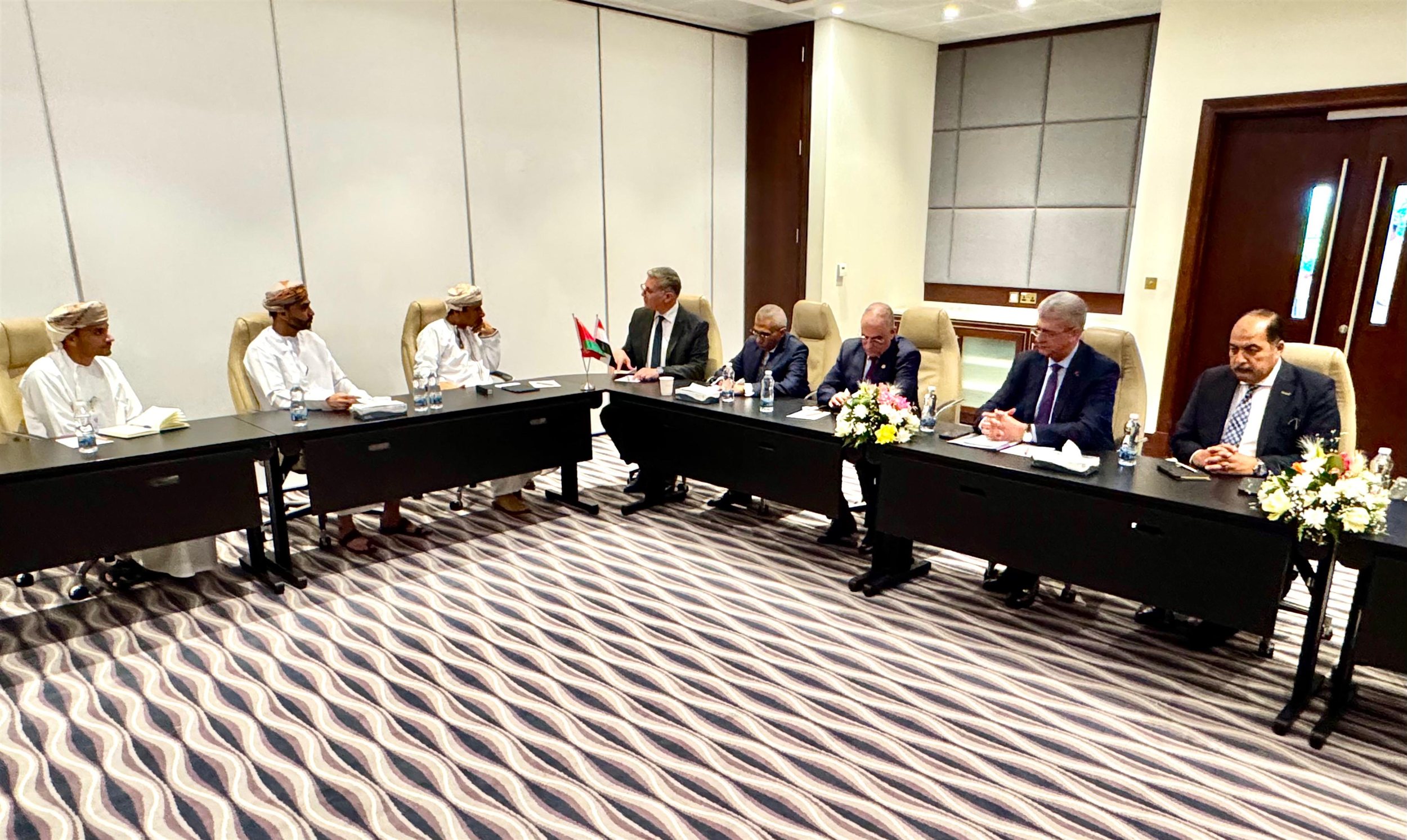 وزير البترول يجتمع مع نظيره العمانى