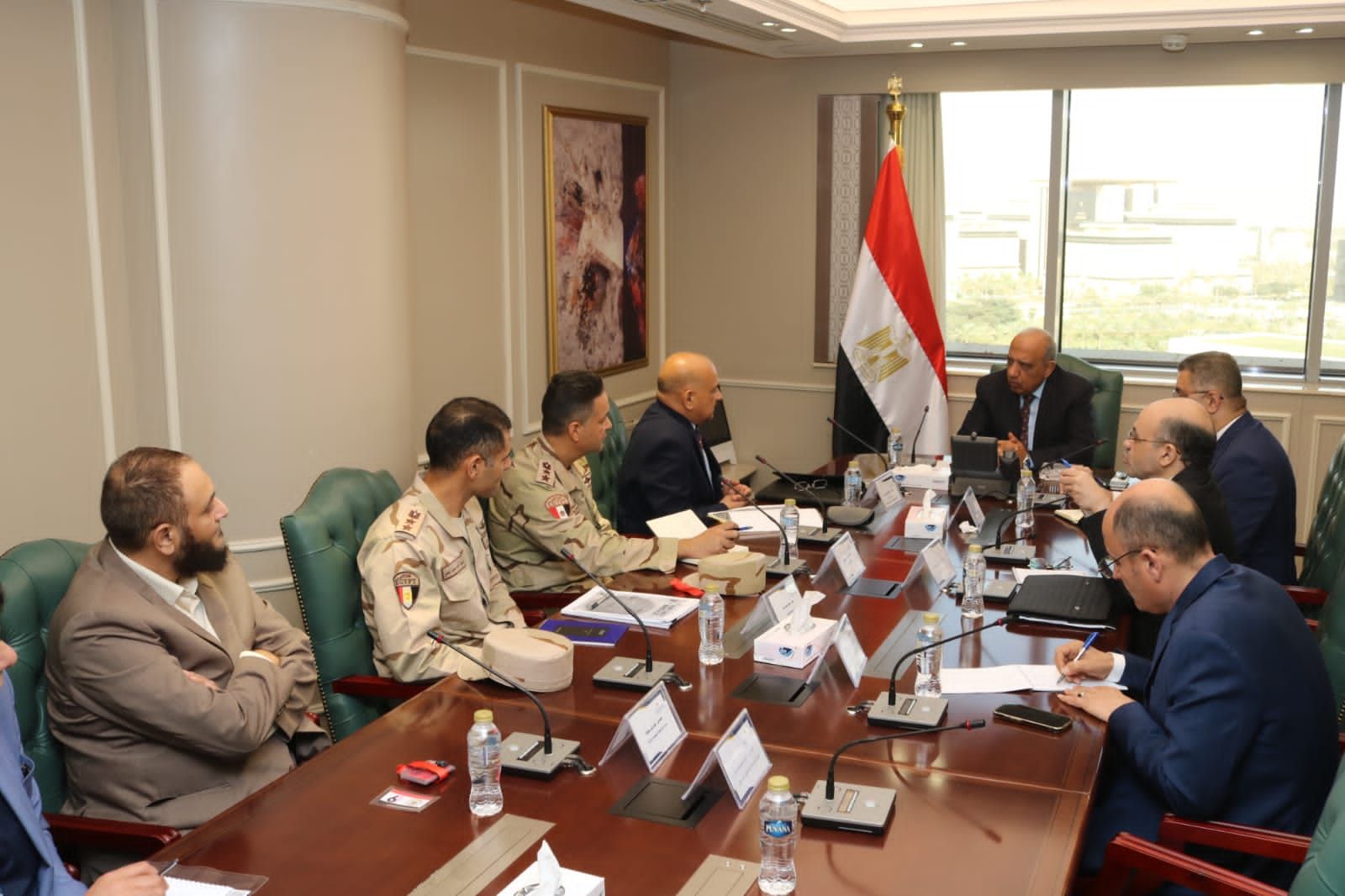 وزير الكهرباء يجتمع مع رؤساء الشركة المصرية للتعدين