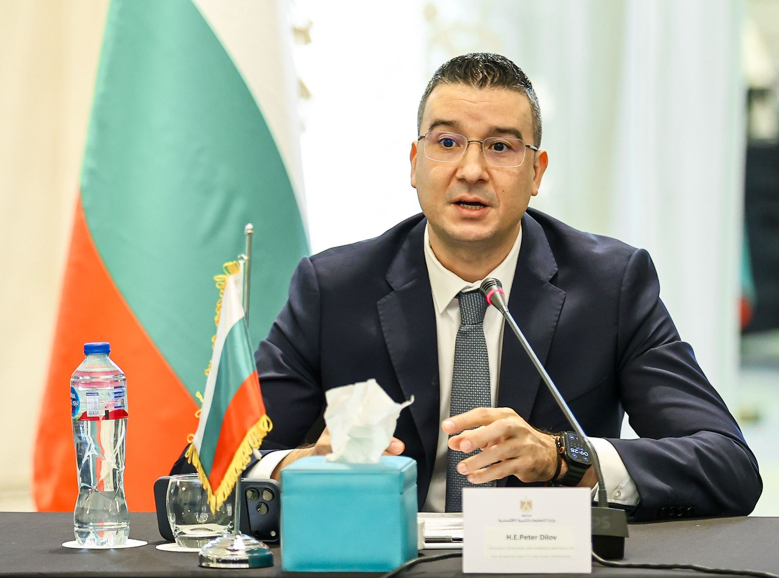 بيتر ديلوف، وزير الاقتصاد والصناعة بجمهورية بلغاريا