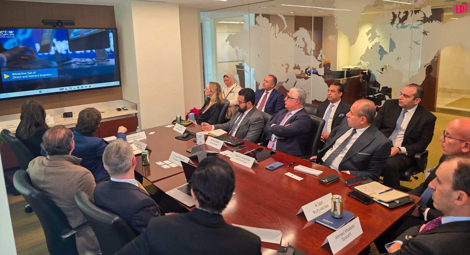  وليد جمال الدين يجتمع مع مسؤولي شركة ميرك Merck