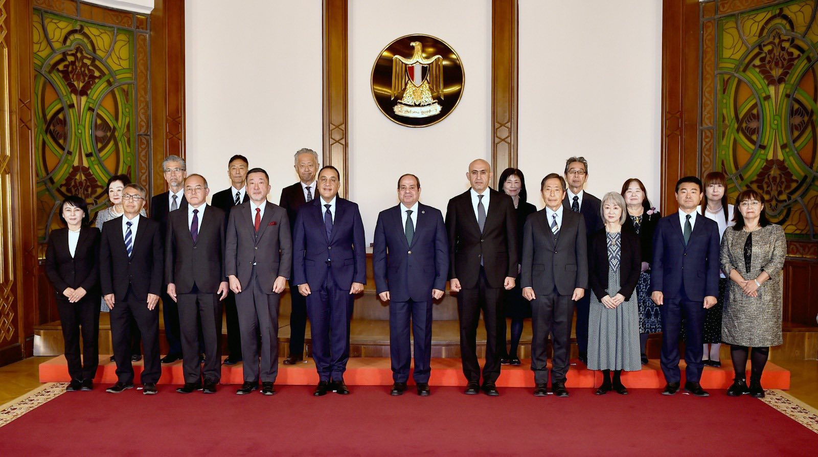 الرئيس السيسي يستقبل مجموعة خبراء التعليم اليابانيين