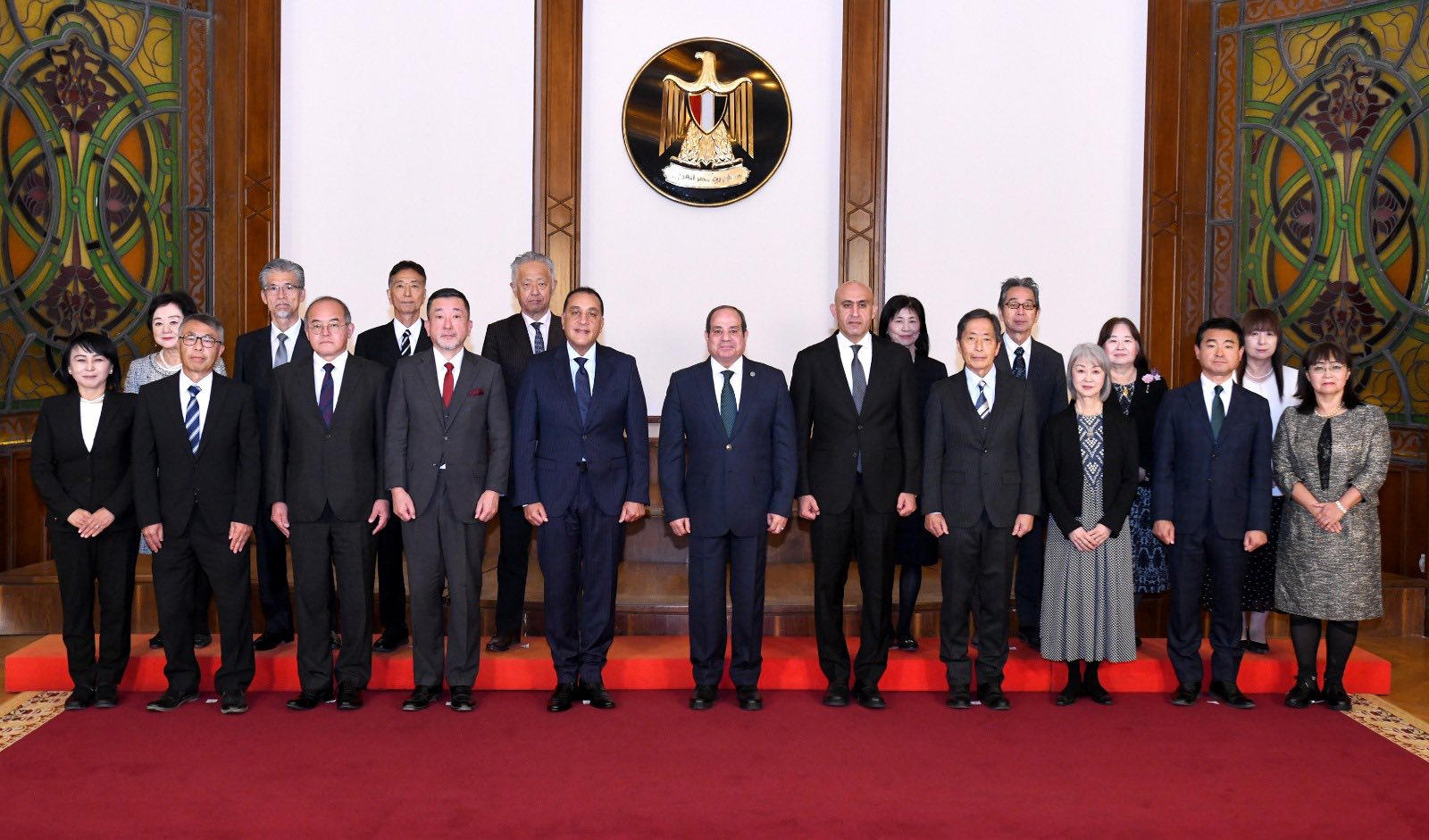 الرئيس السيسي يستقبل مجموعة خبراء التعليم اليابانيين