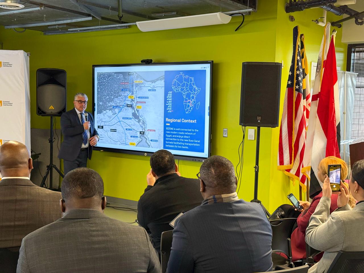 وليد جمال الدين يستعرض الفرص الاستثمارية أمام مؤسسات أمريكية