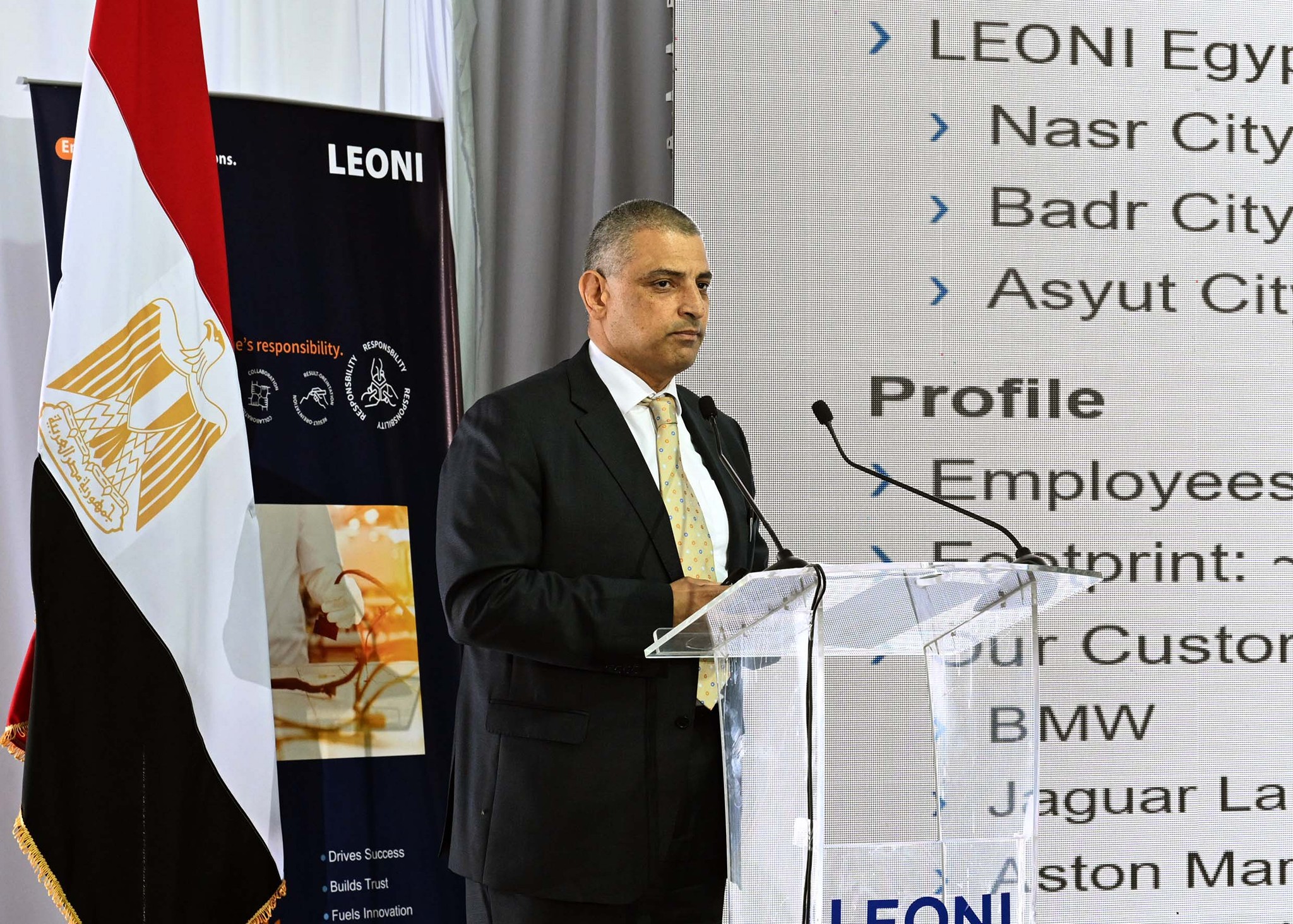 المهندس شريف الدسوقي رئيس مجلس إدارة شركة ليوني مصر