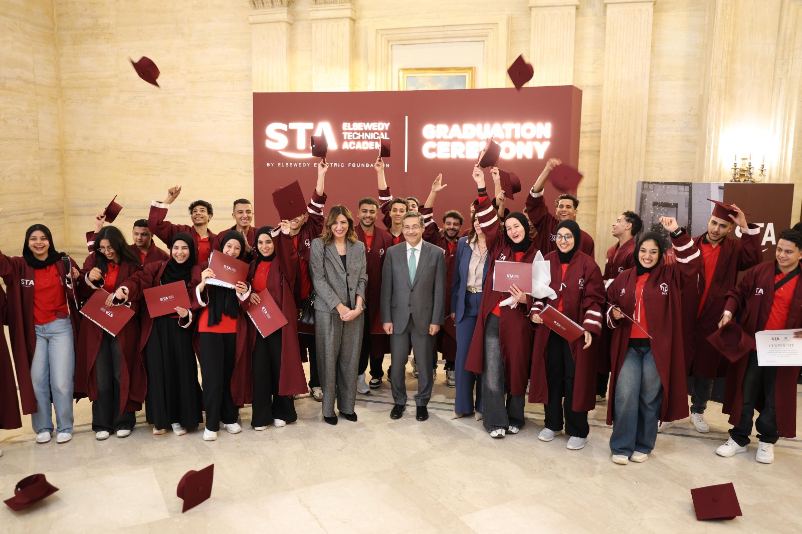 تخرج الدفعة الأولى من طلاب أكاديمية السويدي وبنك التعمير والإسكان