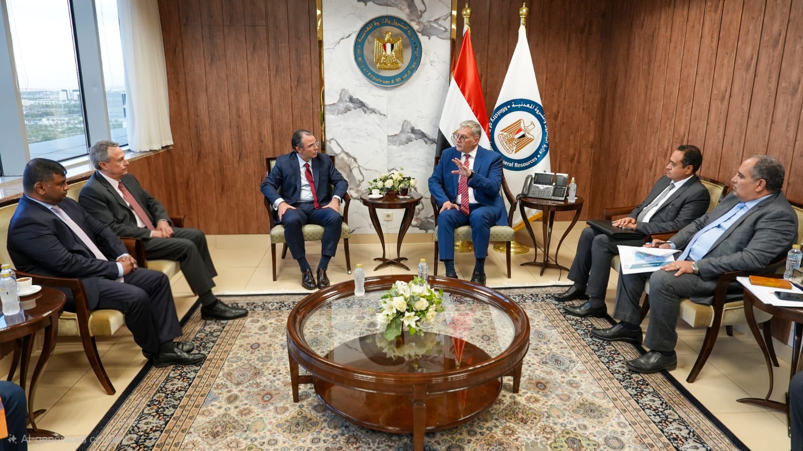 وزير البترول يجتمع مع رئيس شركة شيفرون العالمية
