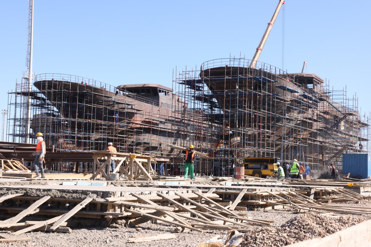 أعمال بناء الوحدات البحرية