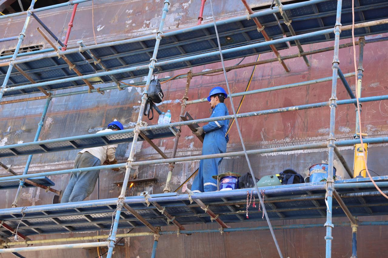 أعمال بناء الوحدات البحرية