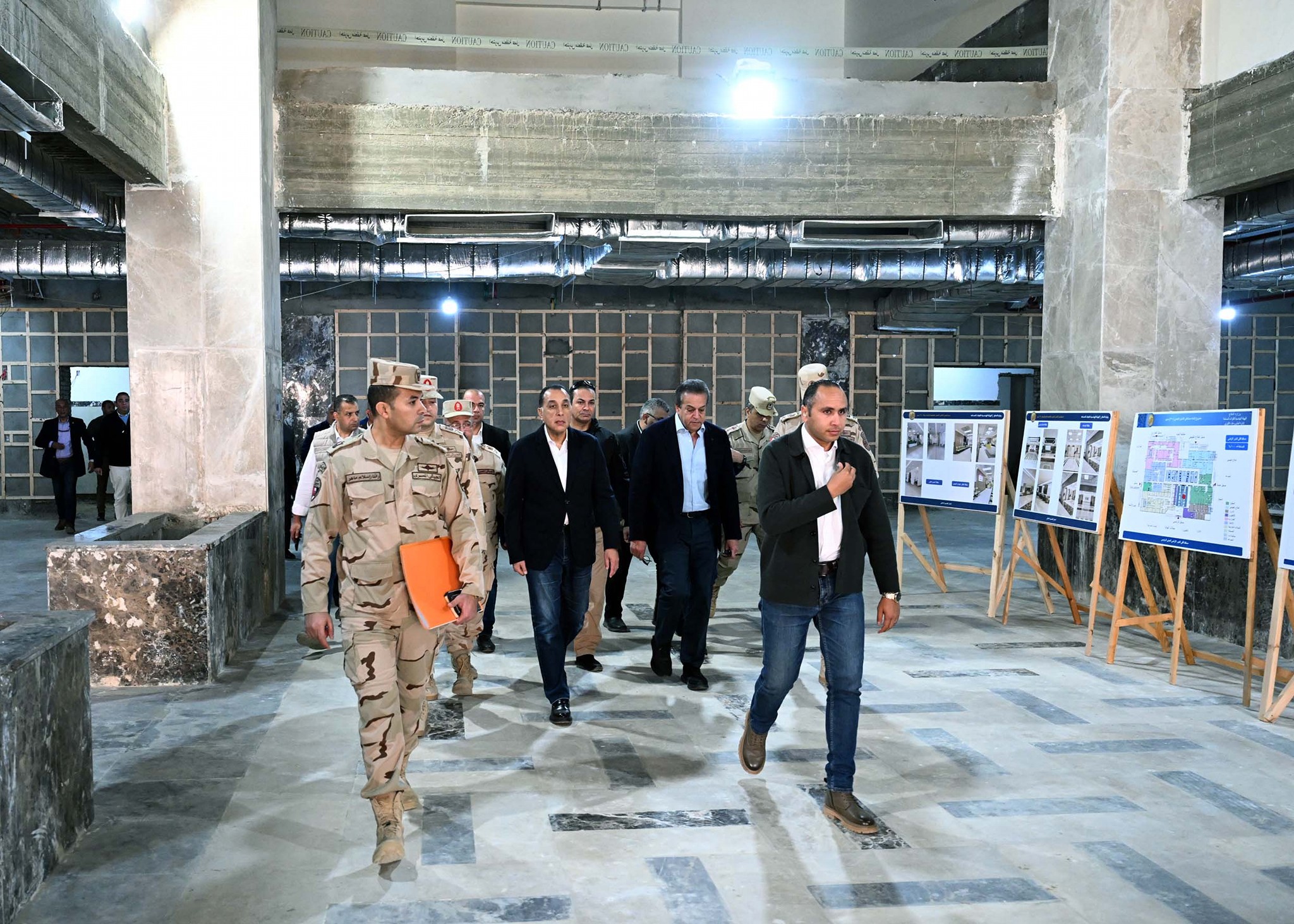 رئيس الوزراء يتفقد مشروع إنشاء مستشفى التأمين الصحي الشامل