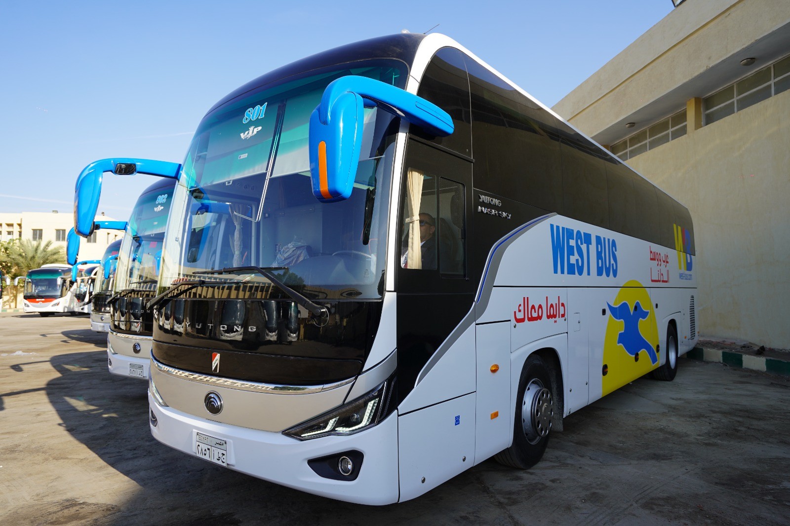 529 أتوبيس وميني باص جديد تدعم أسطول النقل المصري