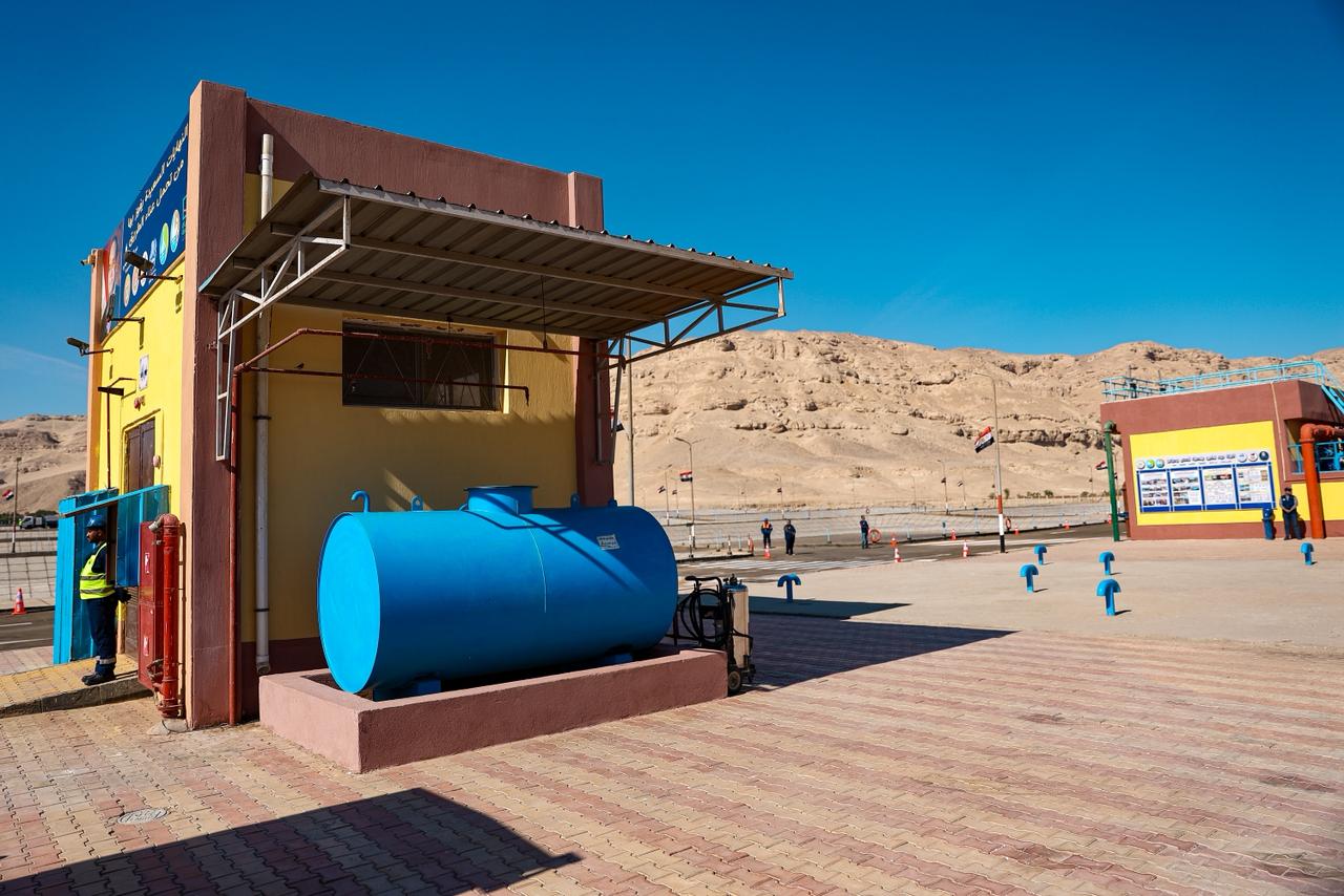 افتتاح محطة المعالجة الثلاثية للصرف الصحي بالهجارسة بسوهاج