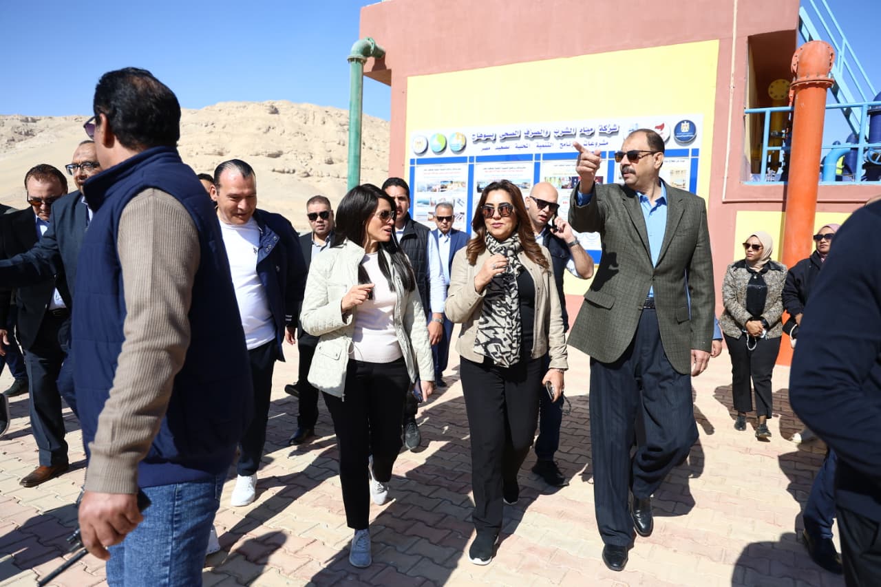 افتتاح محطة المعالجة الثلاثية للصرف الصحي بالهجارسة بسوهاج