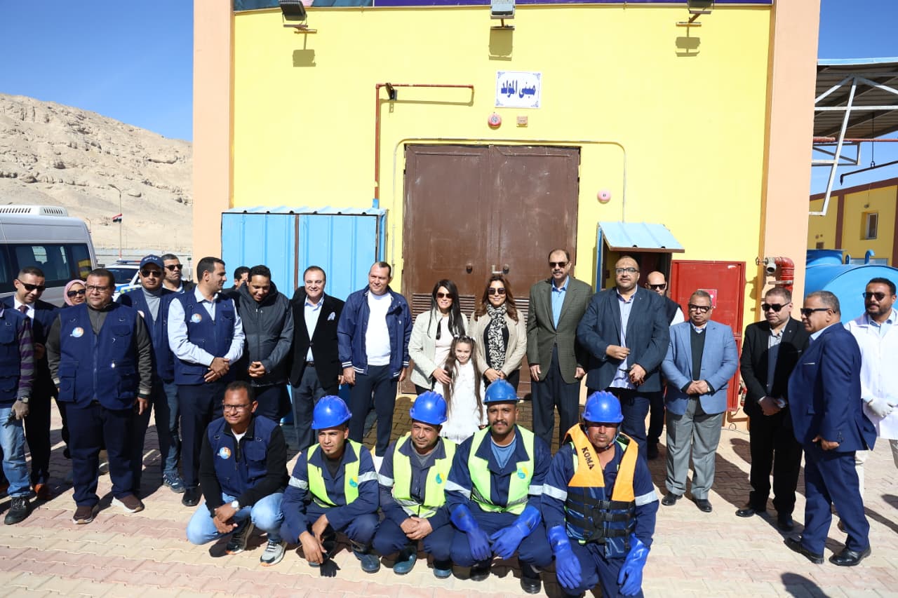 افتتاح محطة المعالجة الثلاثية للصرف الصحي بالهجارسة بسوهاج