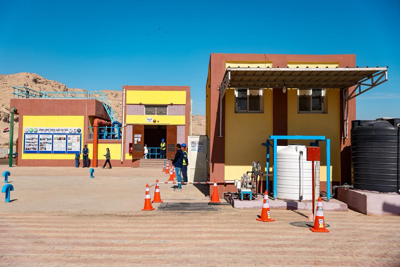 افتتاح محطة المعالجة الثلاثية للصرف الصحي بالهجارسة بسوهاج