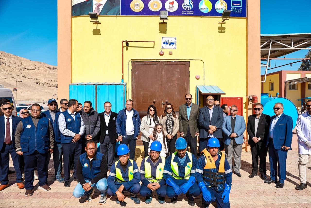 افتتاح محطة المعالجة الثلاثية للصرف الصحي بالهجارسة بسوهاج