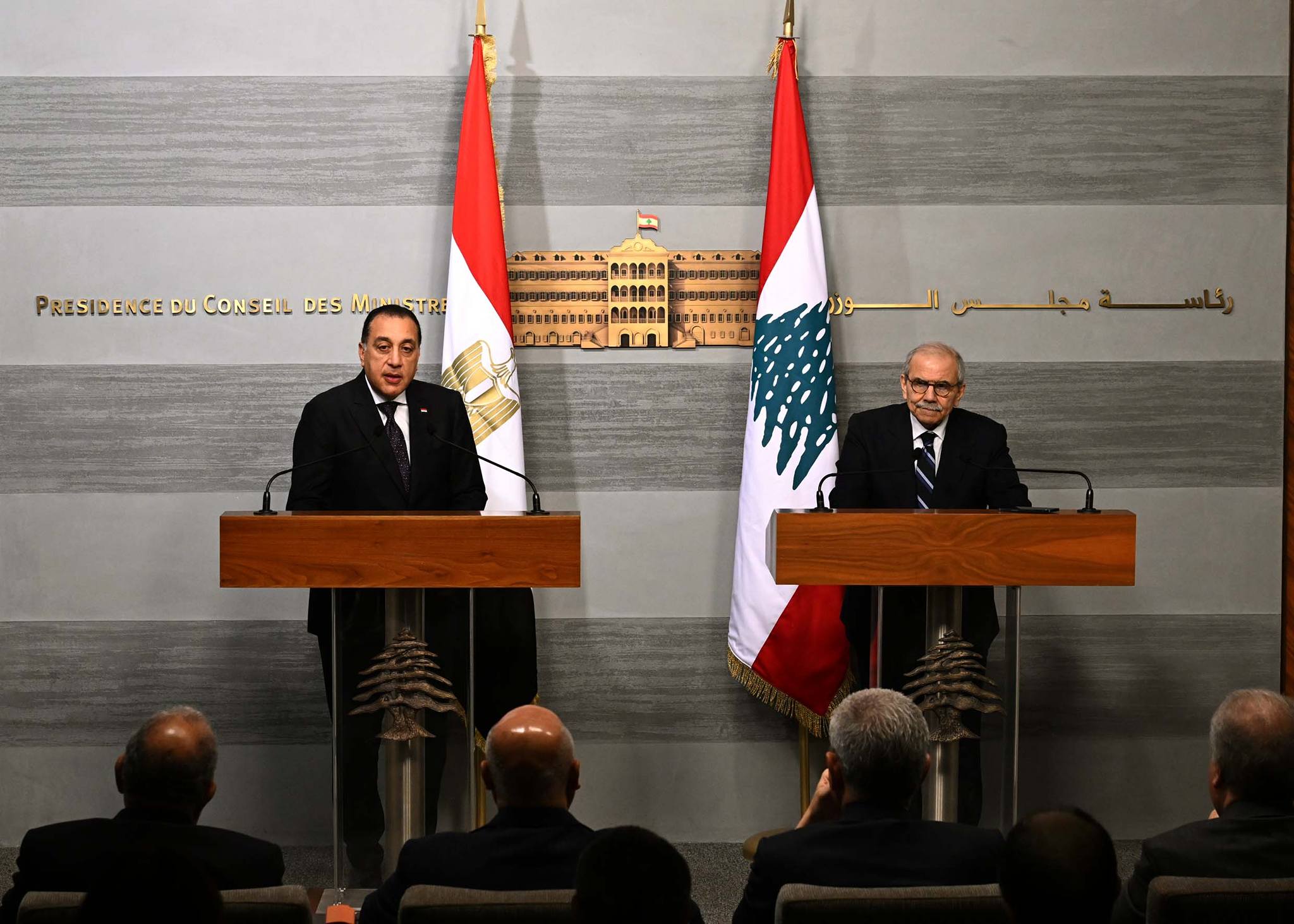 المؤتمر الصحفي لرئيس الوزراء ونظيره اللبناني