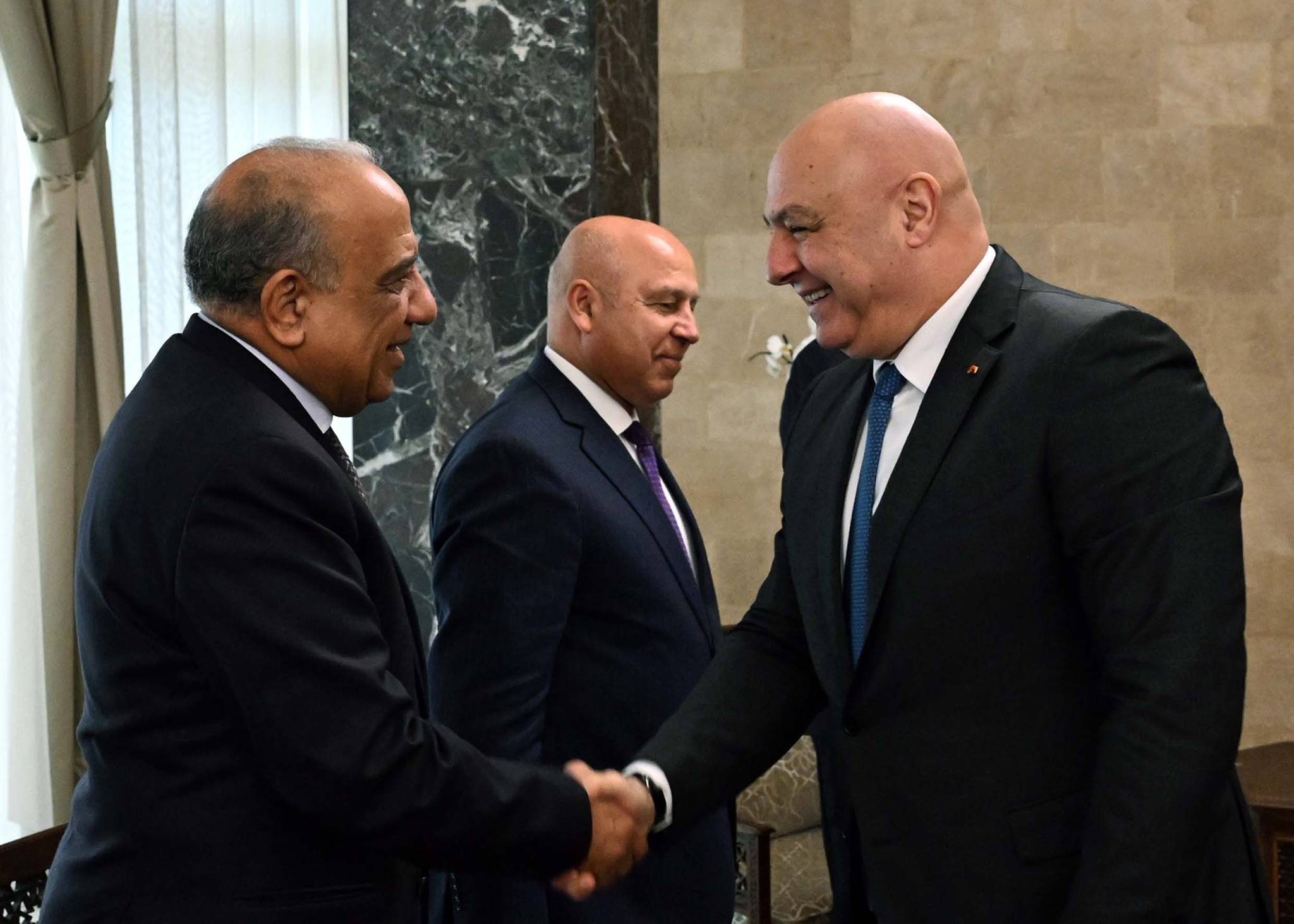 رئيس الجمهورية اللبناني يستقبل الدكتور مصطفى مدبولي