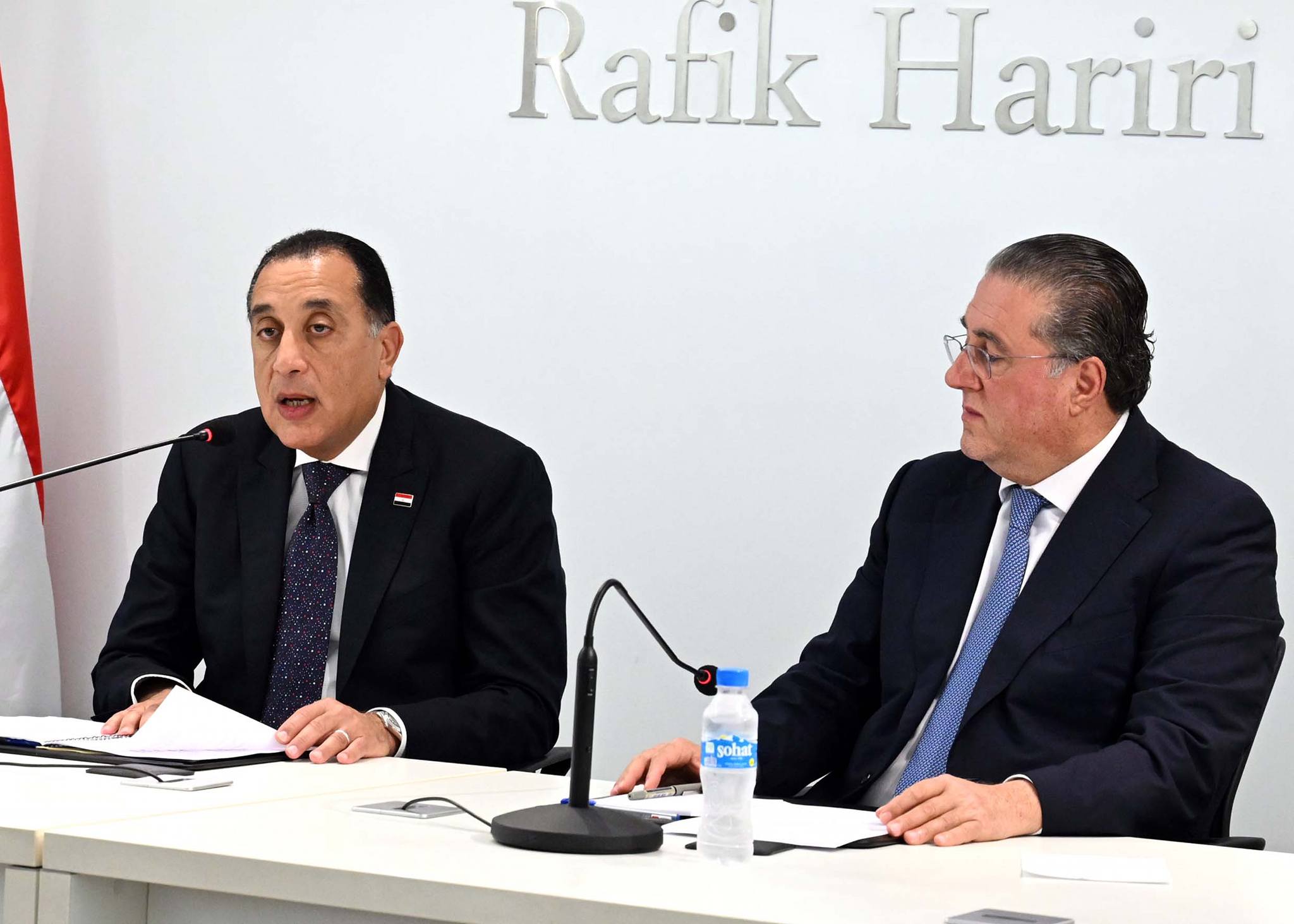 رئيس الوزراء يلتقى مسئولي الهيئات الاقتصادية وغرفة التجارة والصناعة فى لبنان