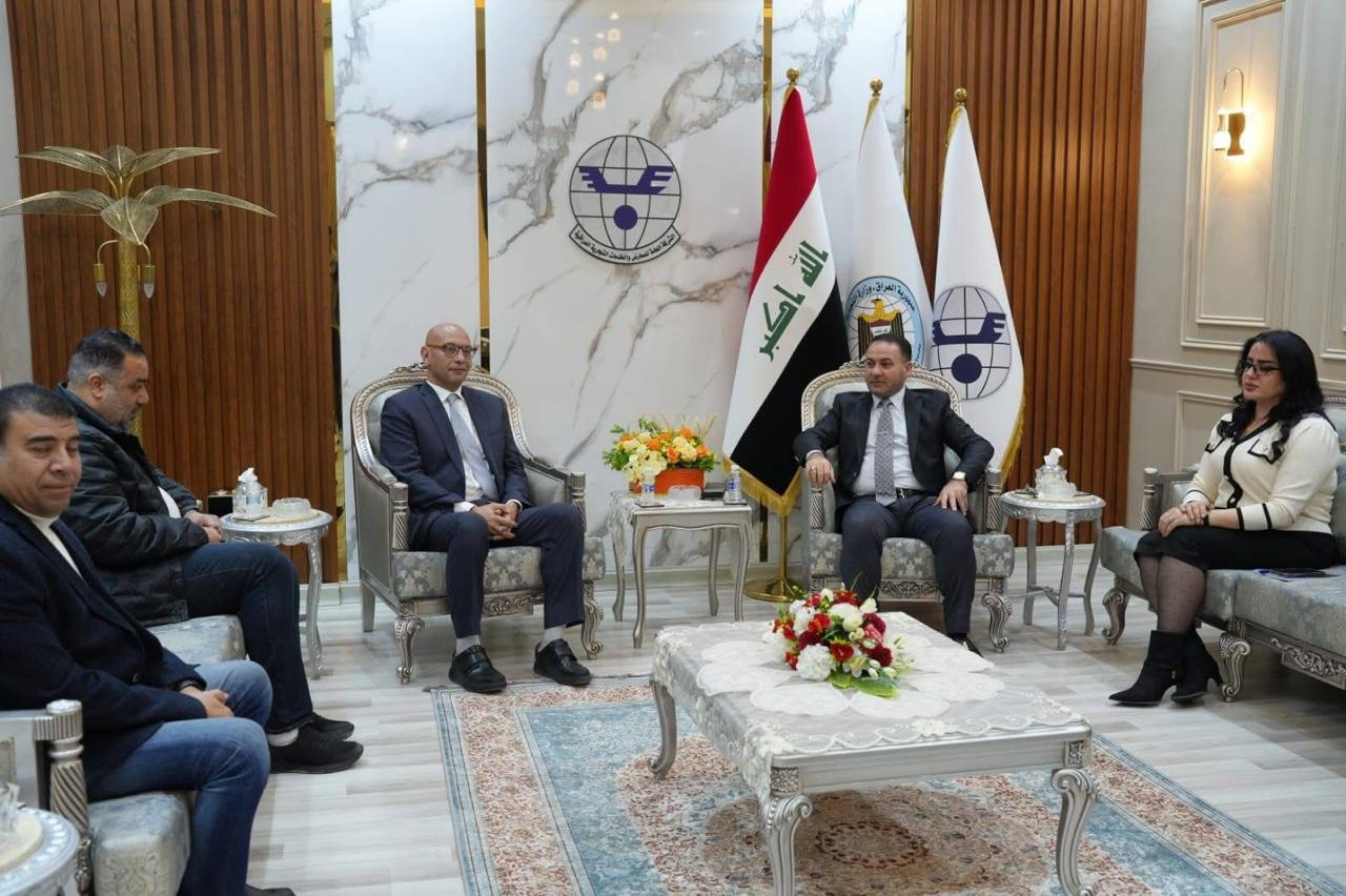 رئيس المكتب التجاري المصري يلتقي بعدد من القيادات العراقية