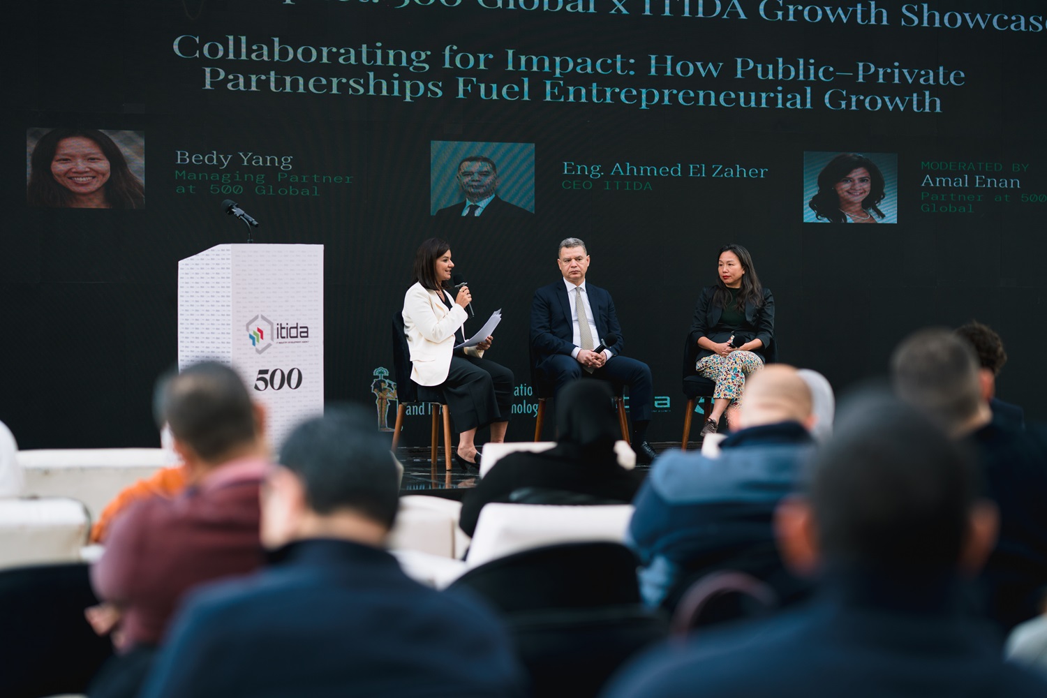 رئيس إيتيدا في جلسة حوارية مع الشريك الإداري لشركة 500 جلوبال