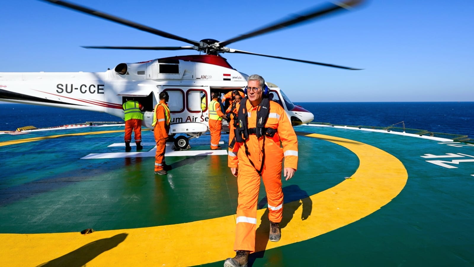 وزير البترول يتفقد حفر أول بئر ببرنامج إيني الإيطالية