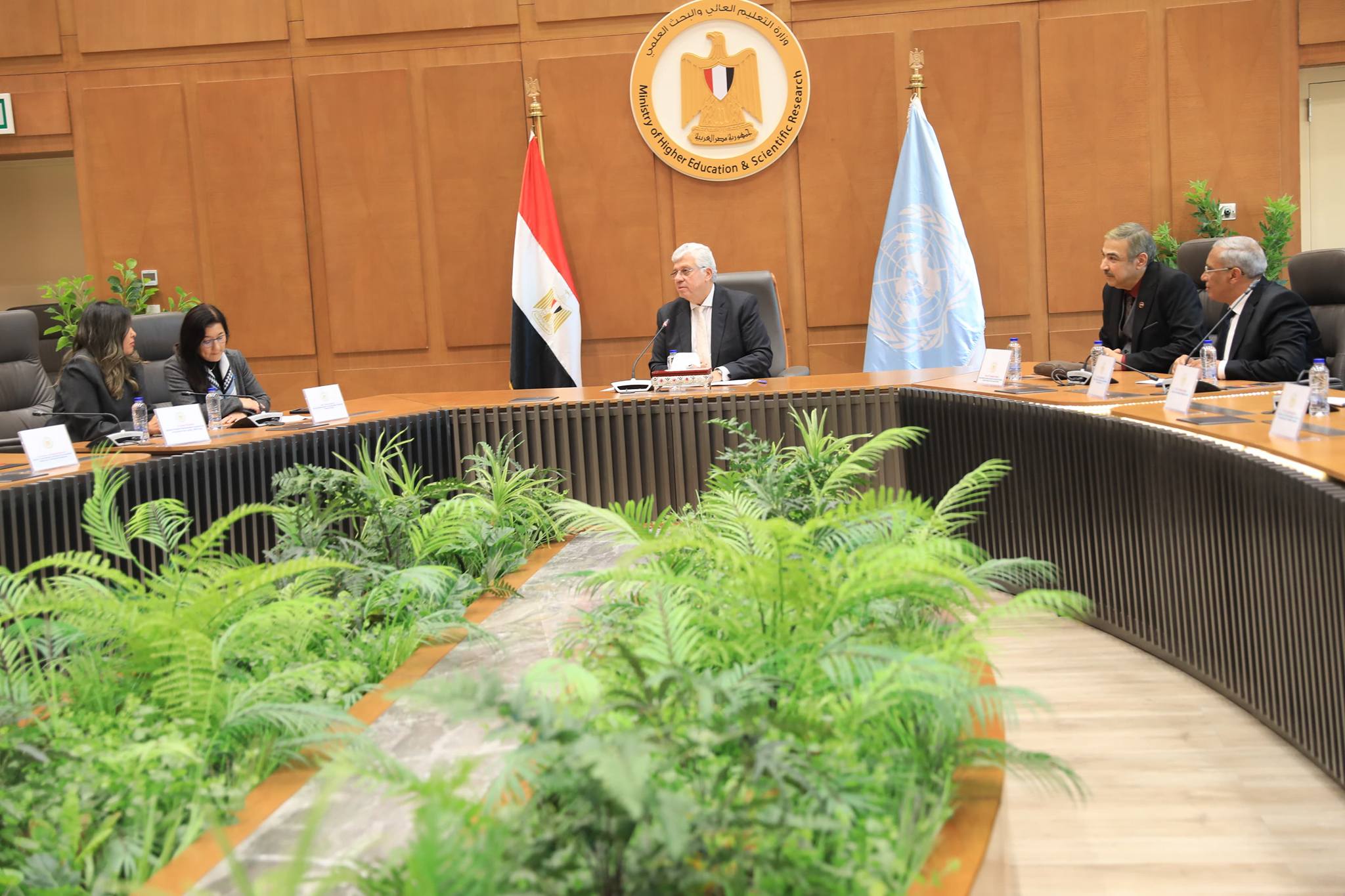 توقيع اتفاق ثلاثي بين التعليم العالي والخارجية وبرنامج الأمم المتحدة 