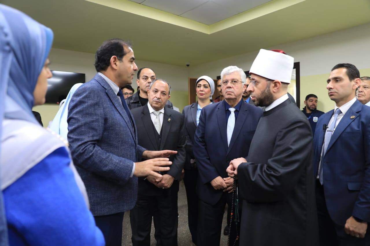 افتتاح مستشفى جامعة بورسعيد