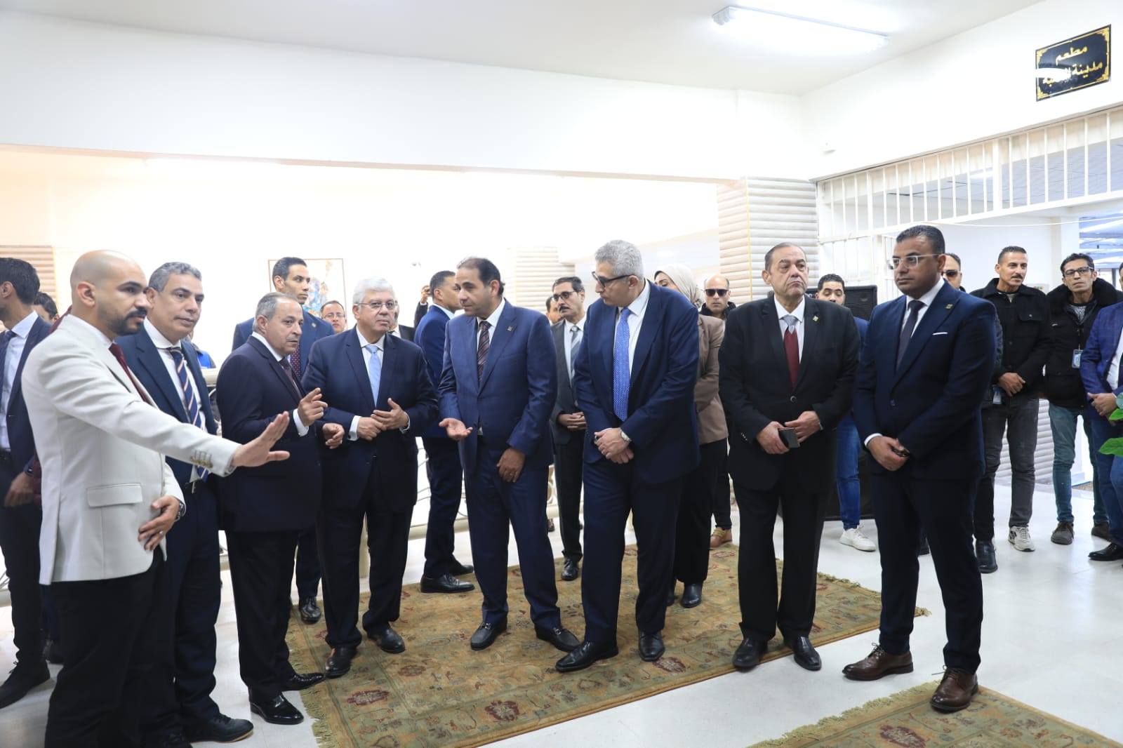 افتتاح مشروعات تعليمية وخدمية بجامعة بورسعيد