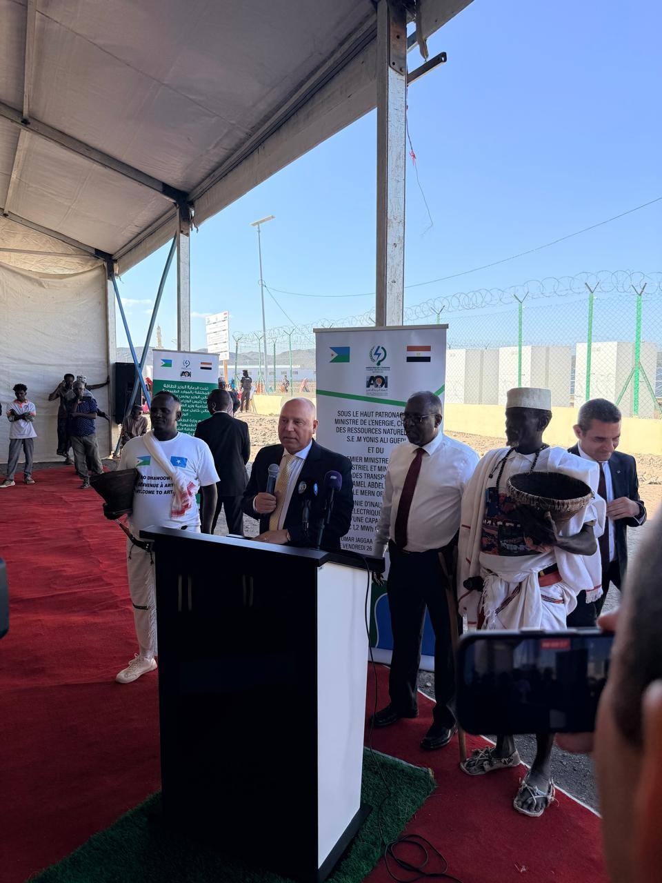 الافتتاح الرسمي لمحطة الطاقة الشمسية بقرية عمر جكع بجيبوتي