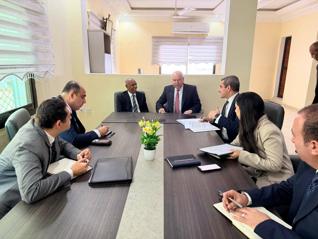كامل الوزير يعقد سلسلة لقاءات مع وزراء بحكومة جيبوتي