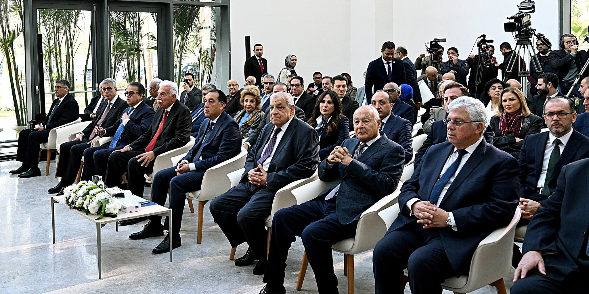 فعاليات افتتاح المستشفى الجامعي بجامعة الجيزة الجديدة