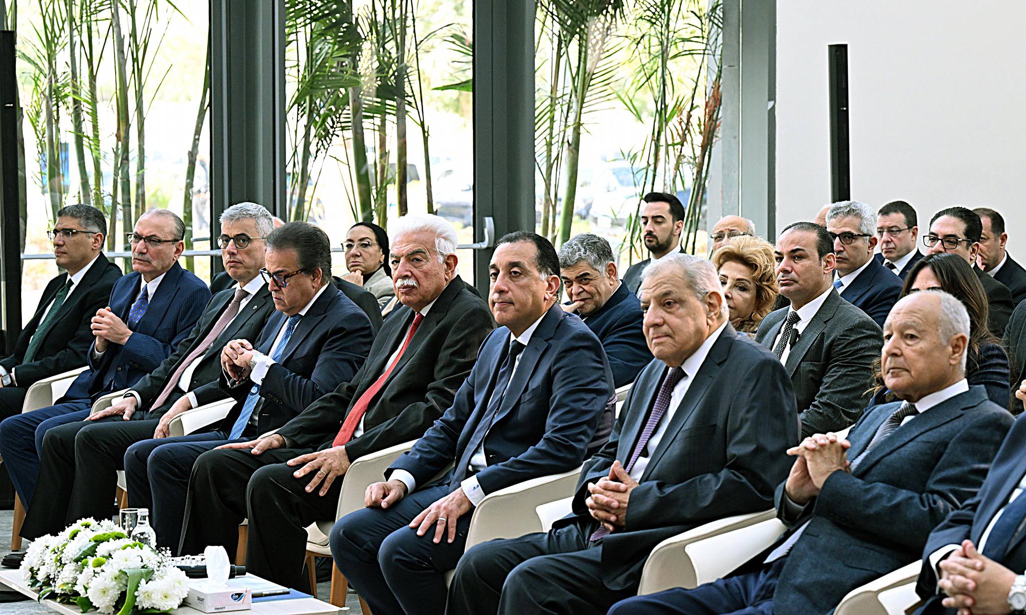 فعاليات افتتاح المستشفى الجامعي بجامعة الجيزة الجديدة