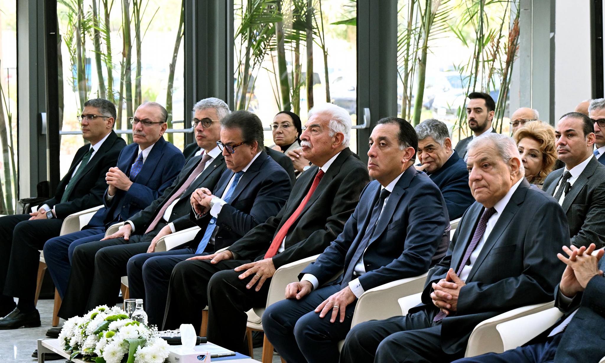 فعاليات افتتاح المستشفى الجامعي بجامعة الجيزة الجديدة